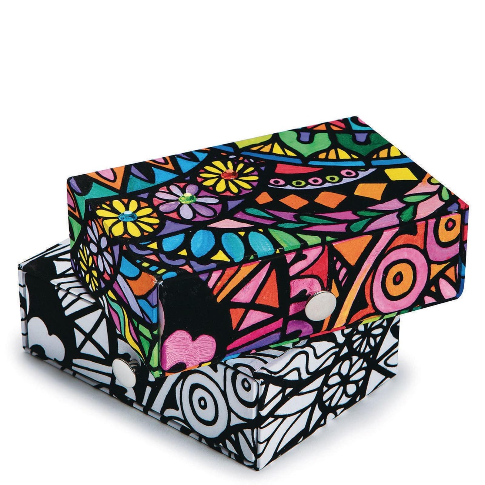 S&S® Worldwide Velvet Art Trinket Boxes, 6ct.