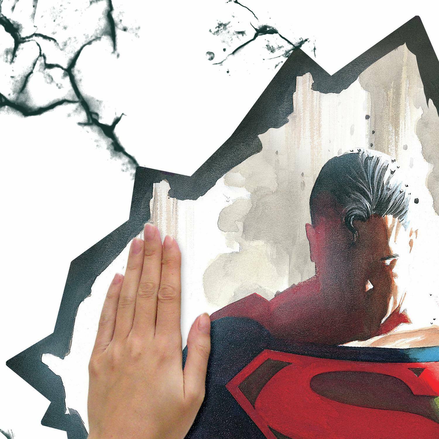RoomMates Alex Ross Superman Cracked Peel & Stick Giant Wall Decal
