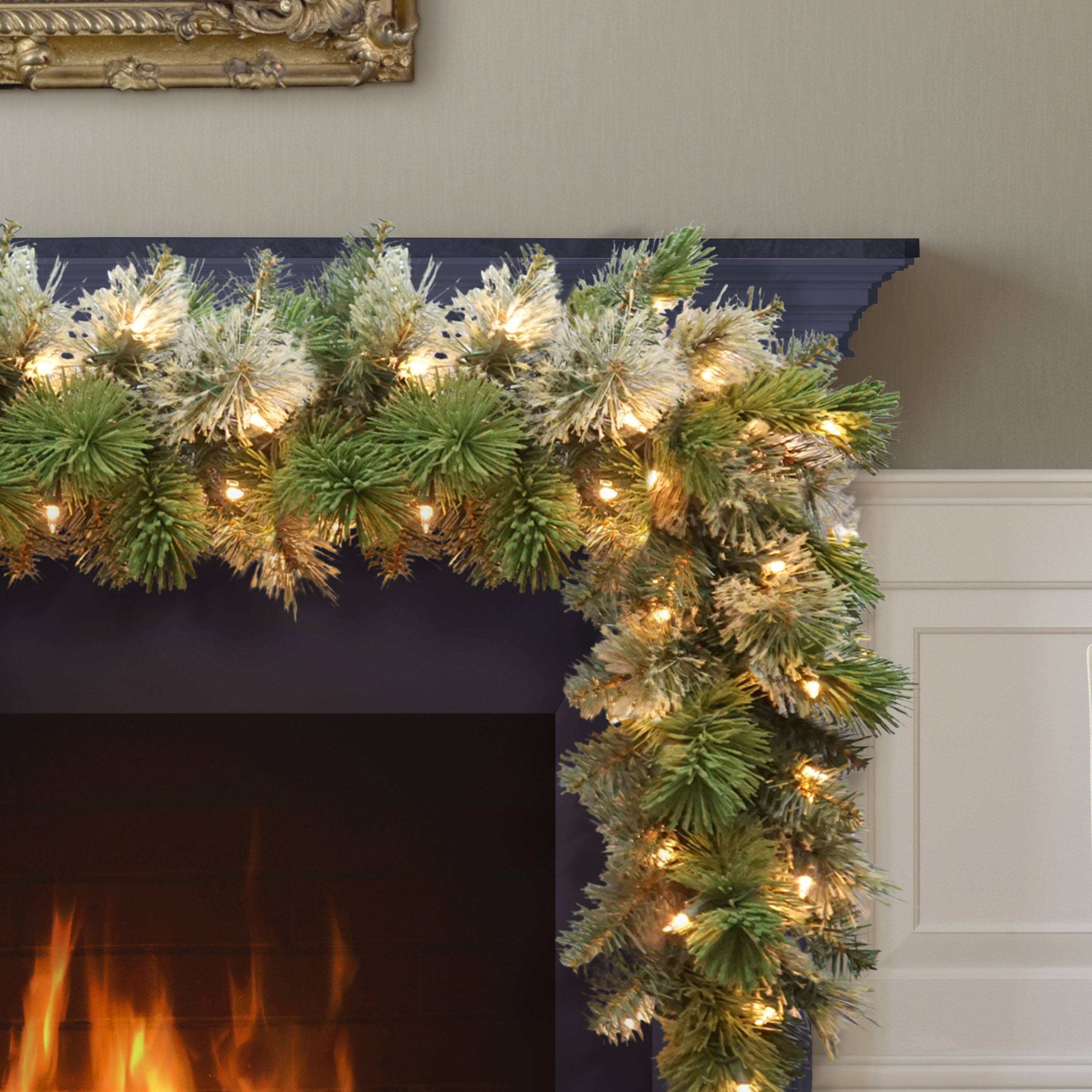 9ft. Pre-Lit Oklahoma Pine Artificial Garland