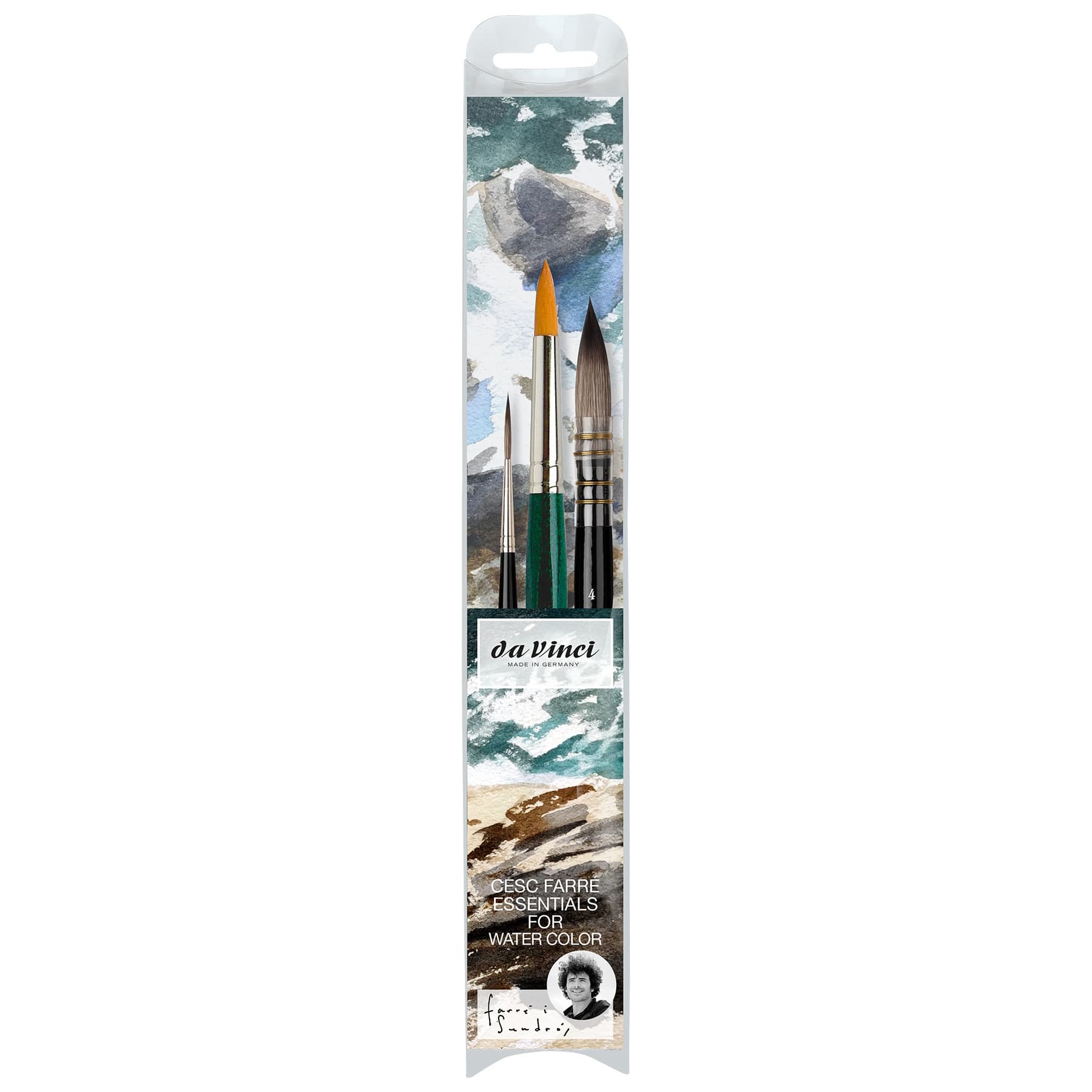 da Vinci Cesc Farré Artist Signature 3 Piece Synthetic Brush Set