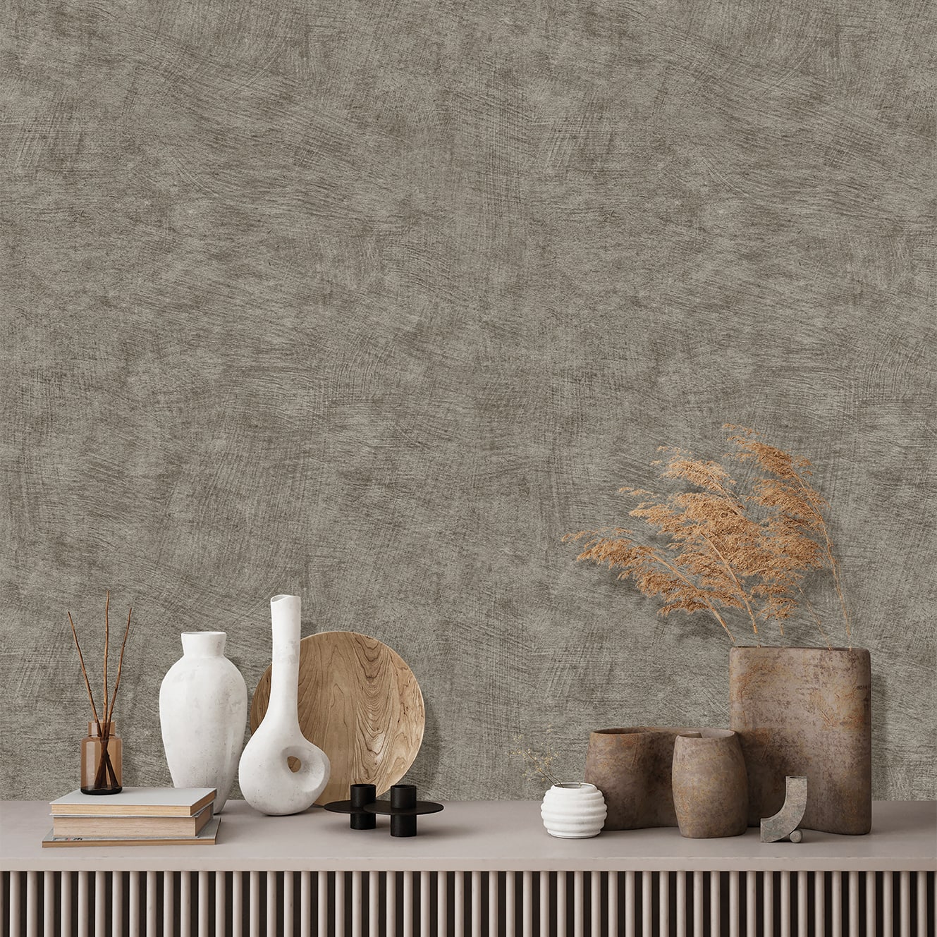 Designs Direct Pampas Plain Brushed Texture Wallpaper