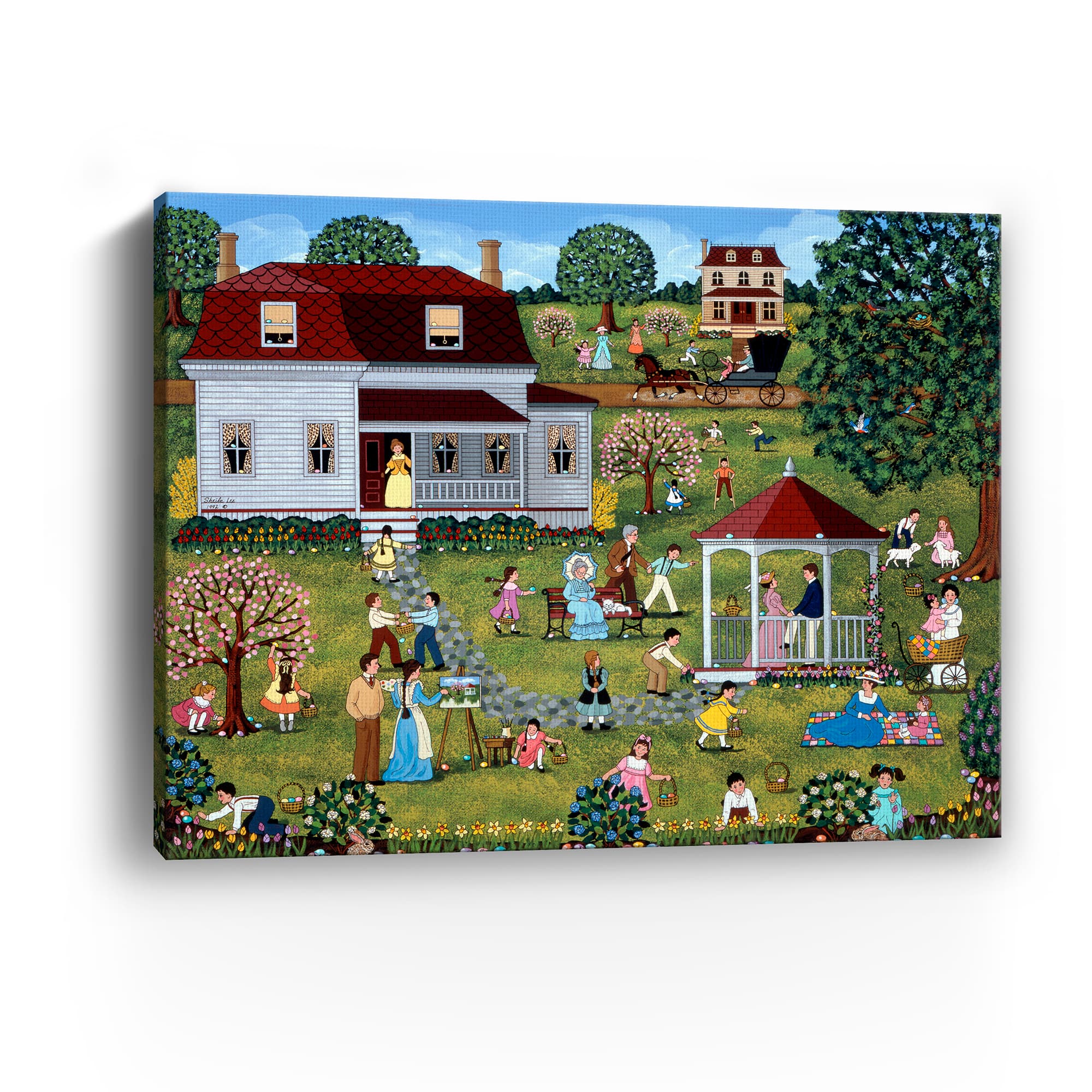 Lumaprints Easter Egg Hunt Canvas Giclée Art