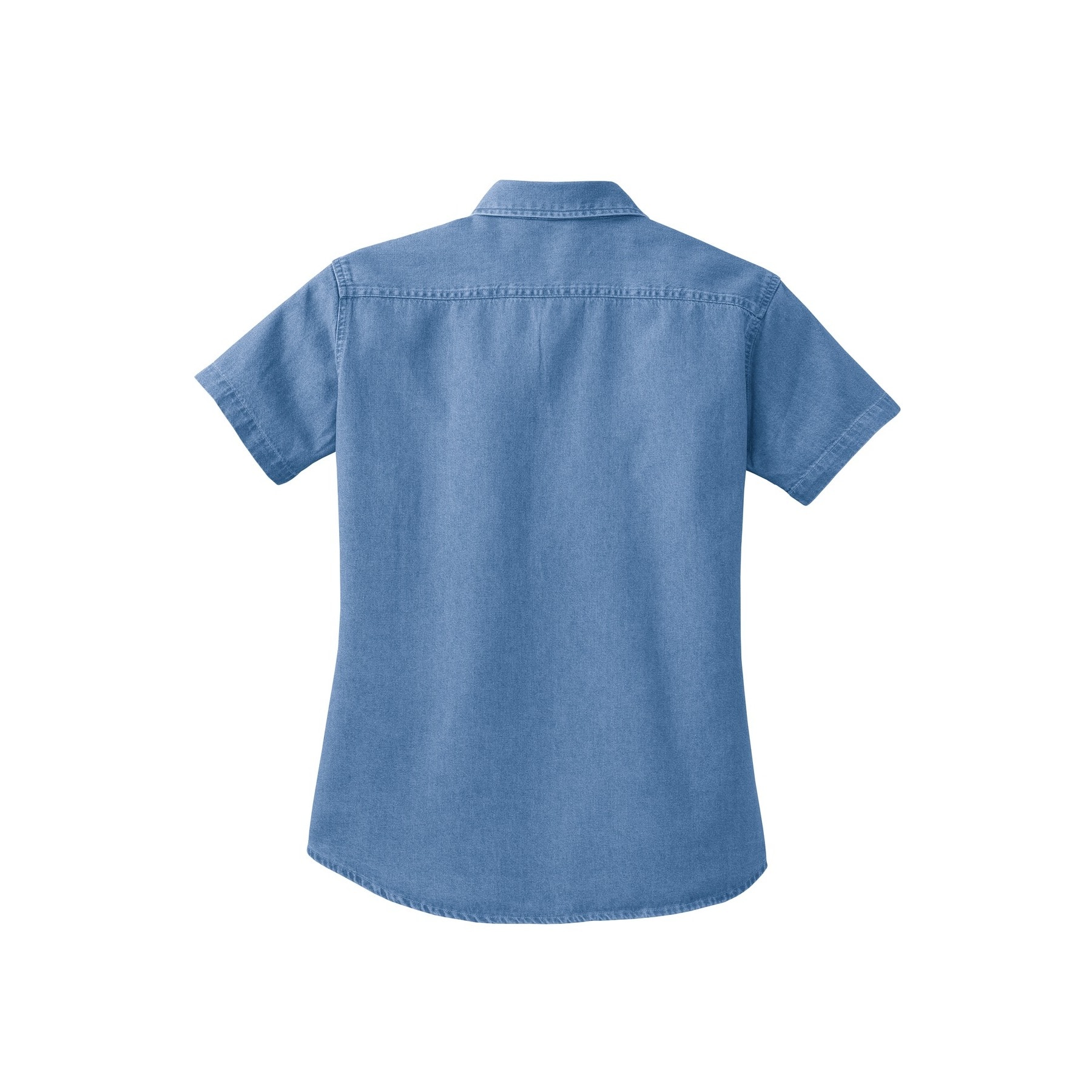 Port & Company® Ladies Short Sleeve Value Denim Shirt