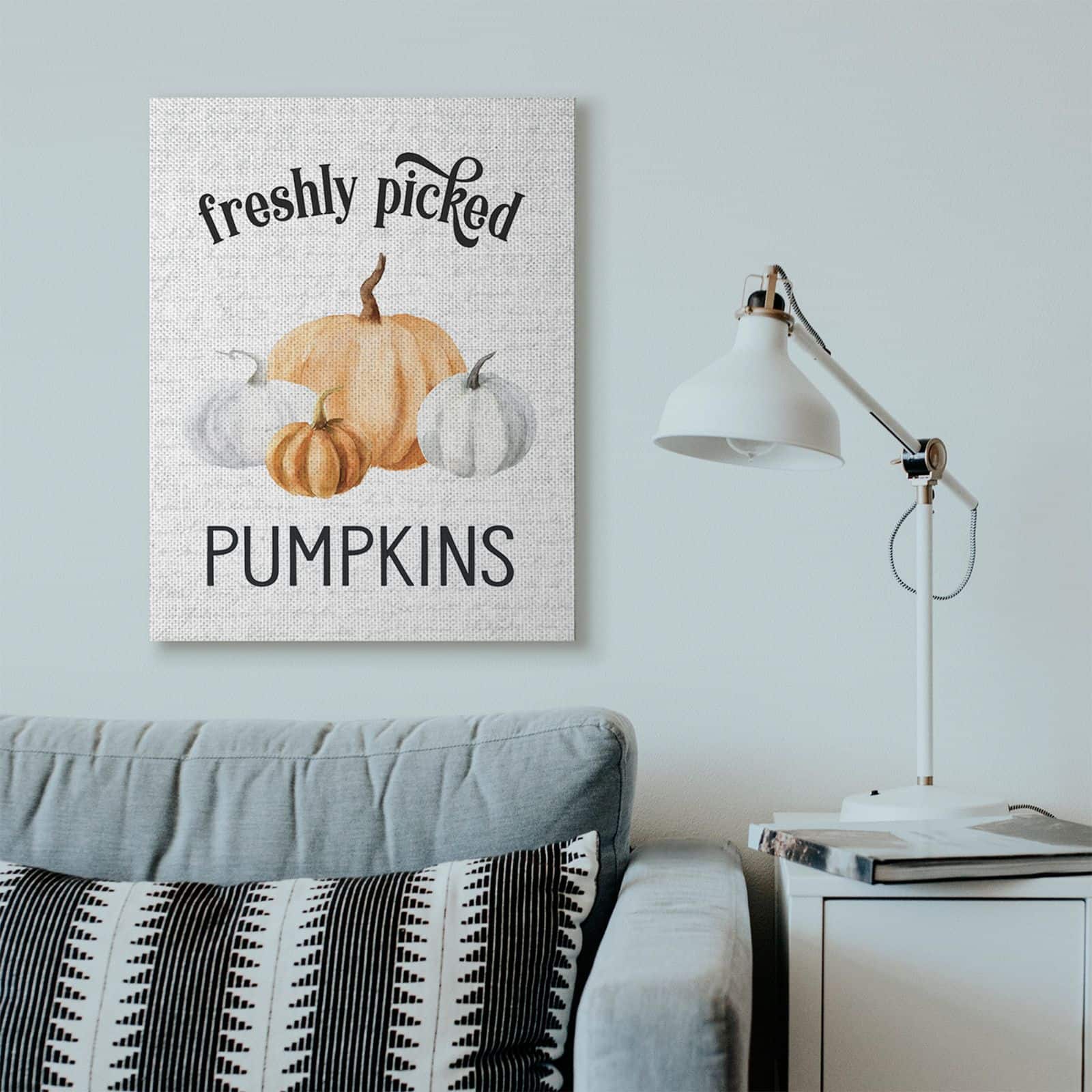 Stupell Industries Freshly Picked Pumpkins Canvas Wall Art