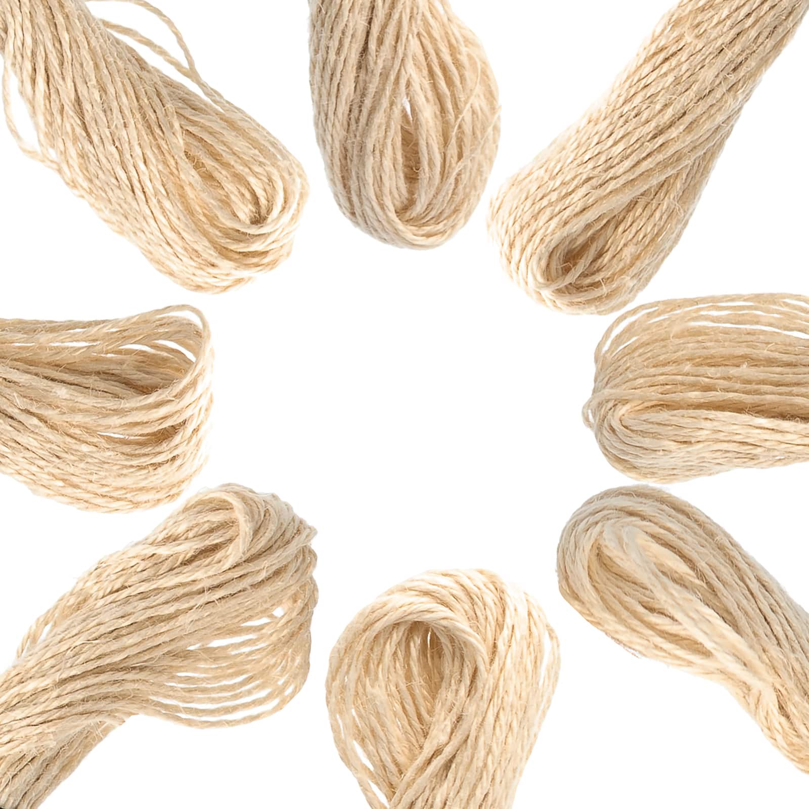 Darice® Natural 3-Ply Hemp Cord Beading Twine, 8ct.