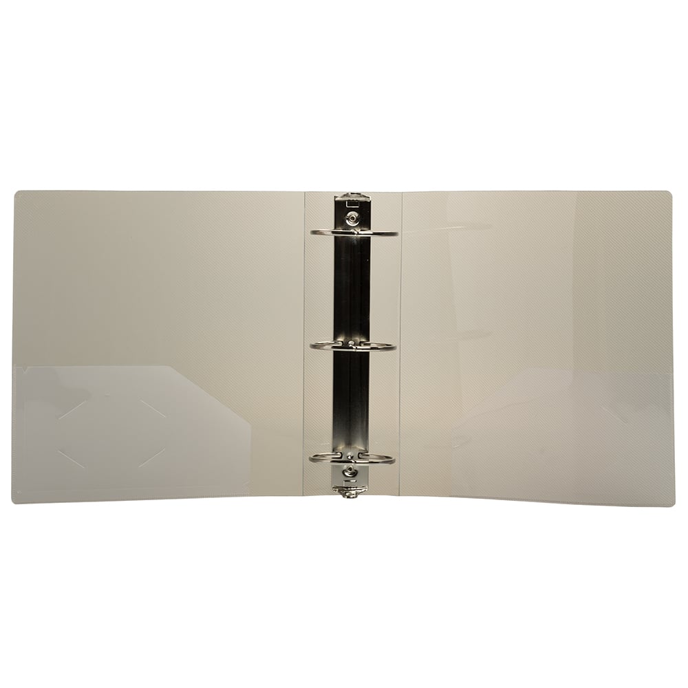 JAM Paper 3" Glass Twill Plastic 3-Ring Binder