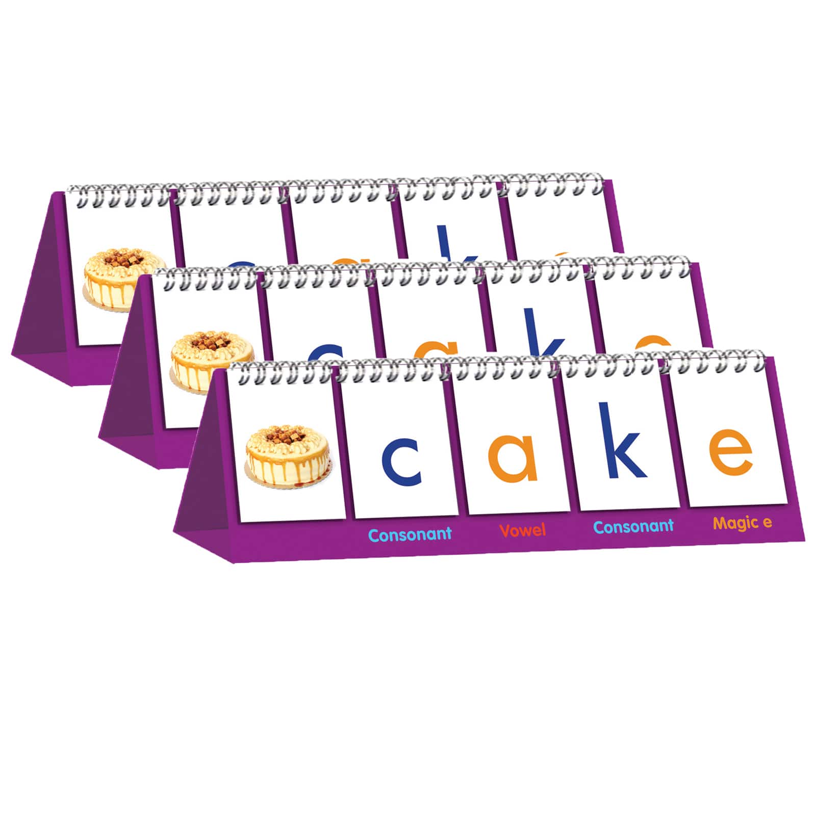  Junior Learning® Magic E Flips Double-Sided Flip Stands, 3ct.