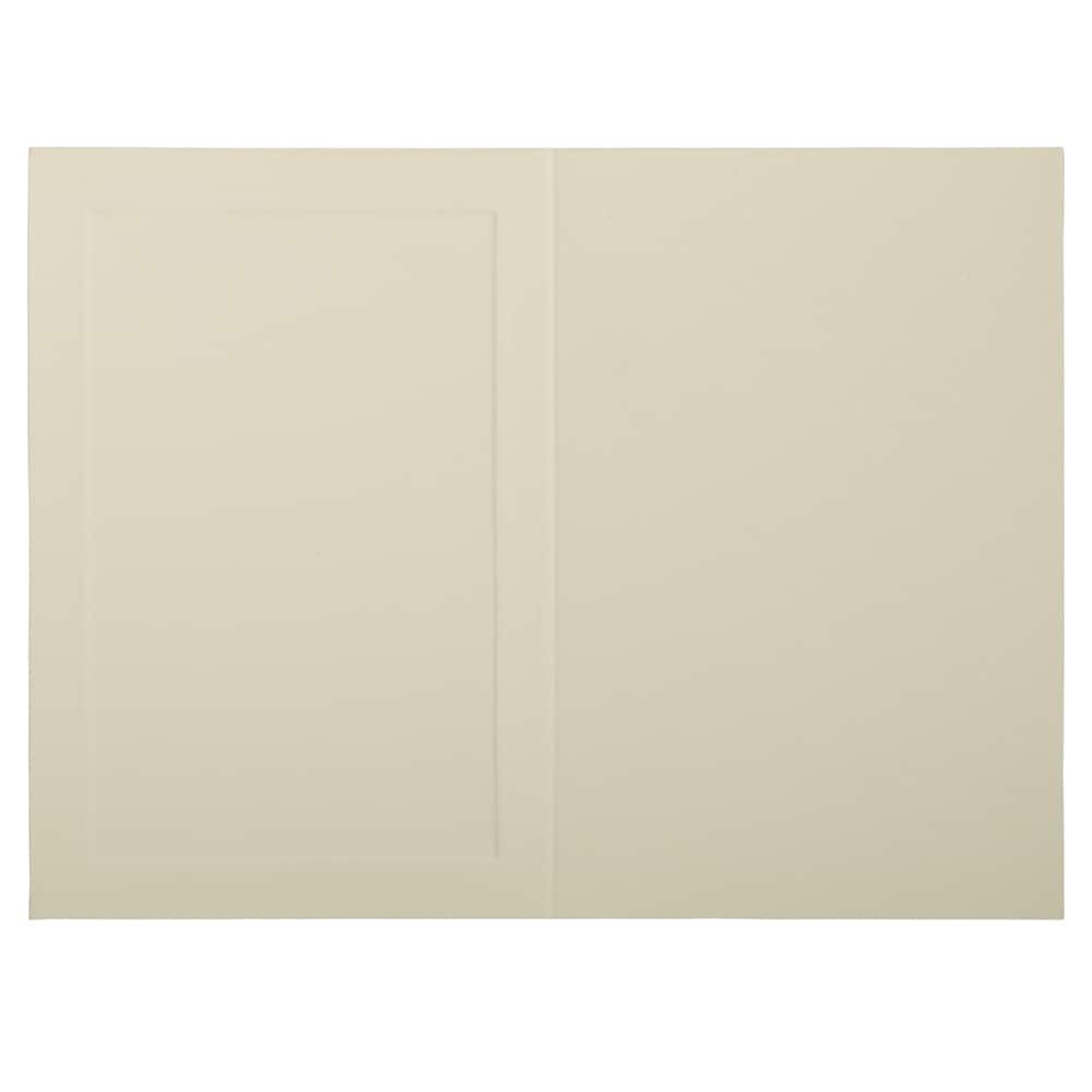 JAM Paper 3.5" x 4.875" Strathmore Ivory Wove Panel Blank Foldover Cards