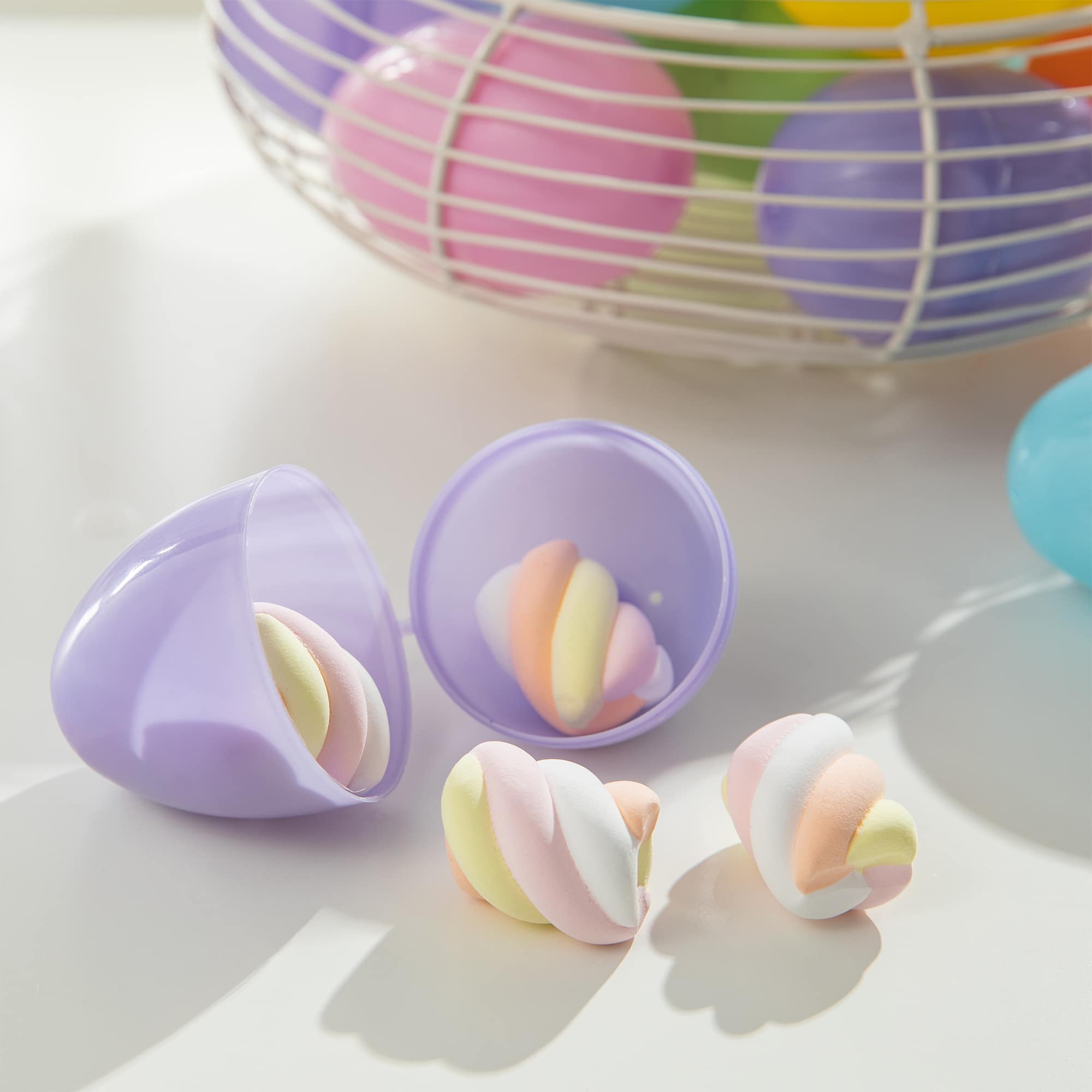 Glitzhome® 6 Colors Easter Plastic Fillable Eggs. 60ct.