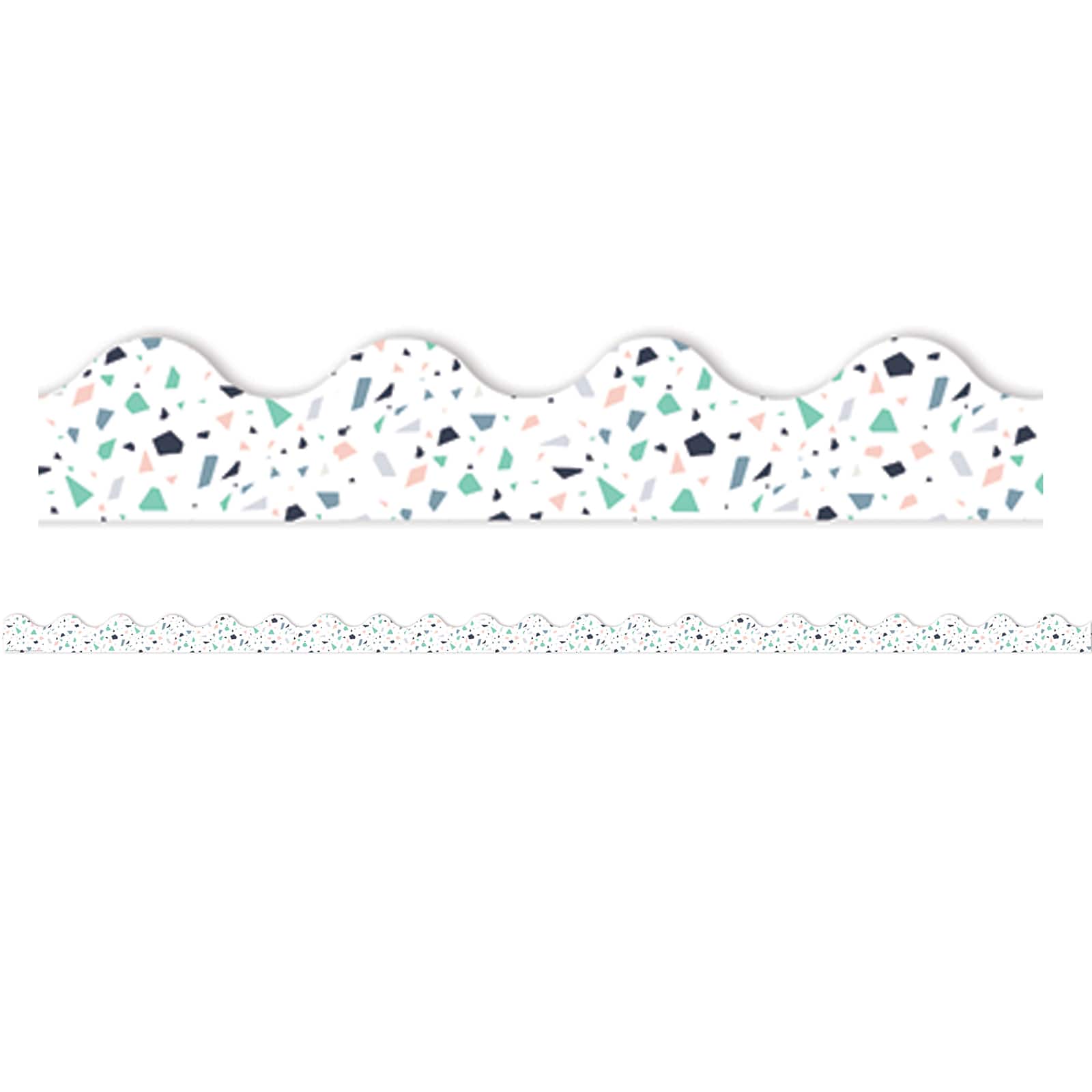 Eureka® Simply Sassy White Terrazzo Deco Trim®, 222ft.
