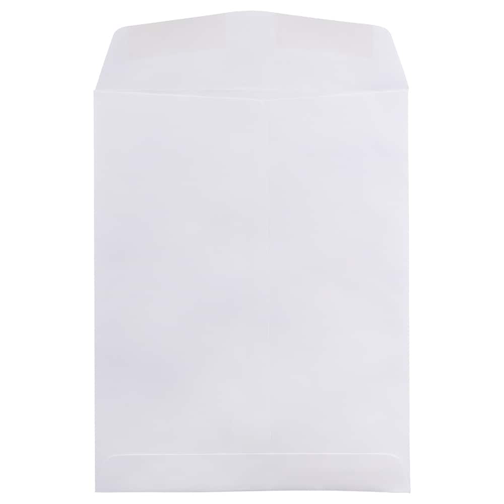 JAM Paper 8.75" x 11.5" White Open End Catalog Commercial Envelopes