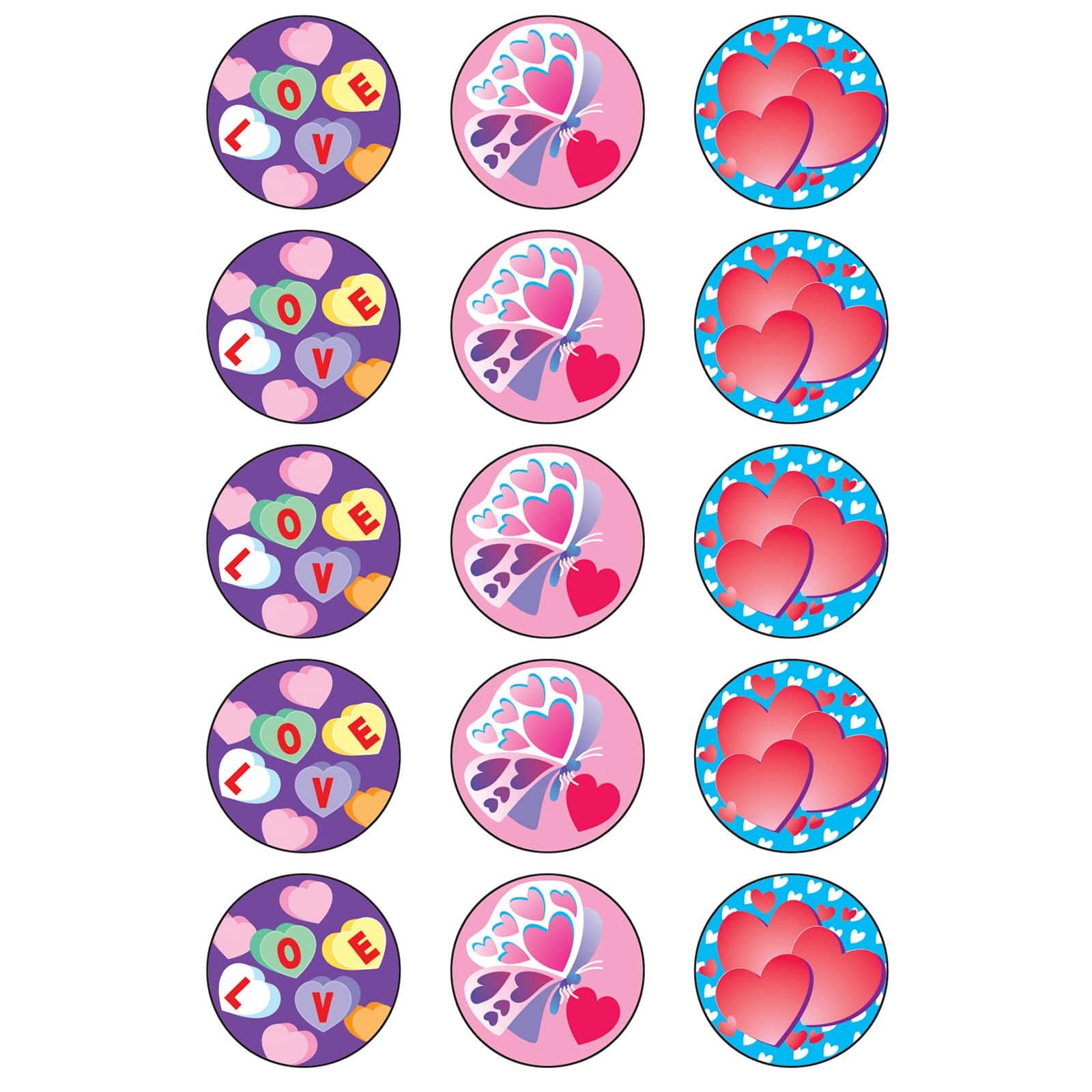 Trend Enterprises® Stinky Stickers® Valentine's Day/Cherry, 6 Packs of 60ct.