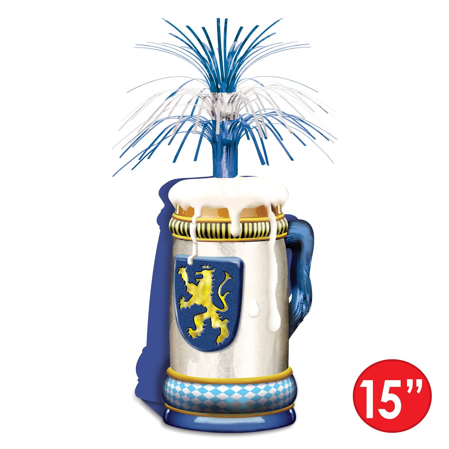 Beistle 15" Oktoberfest Beer Mug Centerpieces, 2ct.