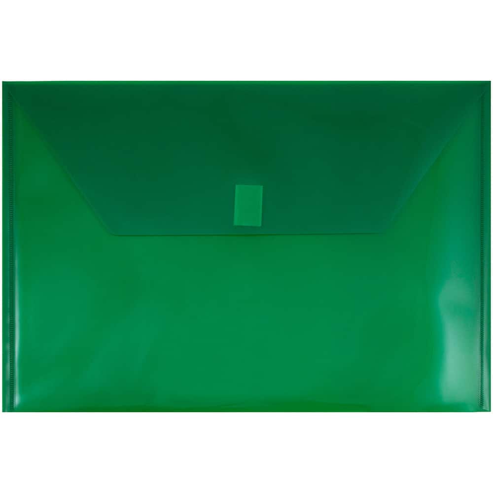 JAM Paper 9.75" x 14.5" Plastic Hook & Loop Closure Envelopes