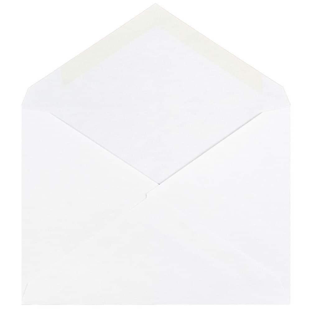 JAM Paper 4Bar A1 White Invitation Envelopes with V-Flap, 100ct.