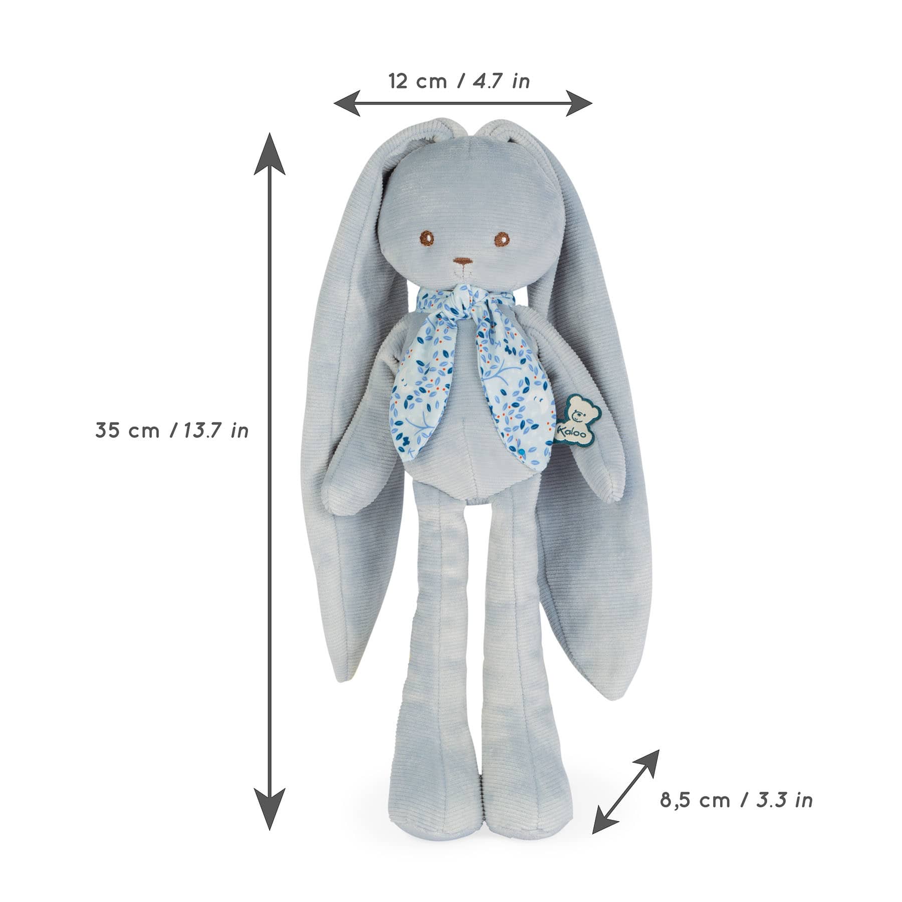 Kaloo® Lapinoo Medium Blue Rabbit Doll Plush Toy
