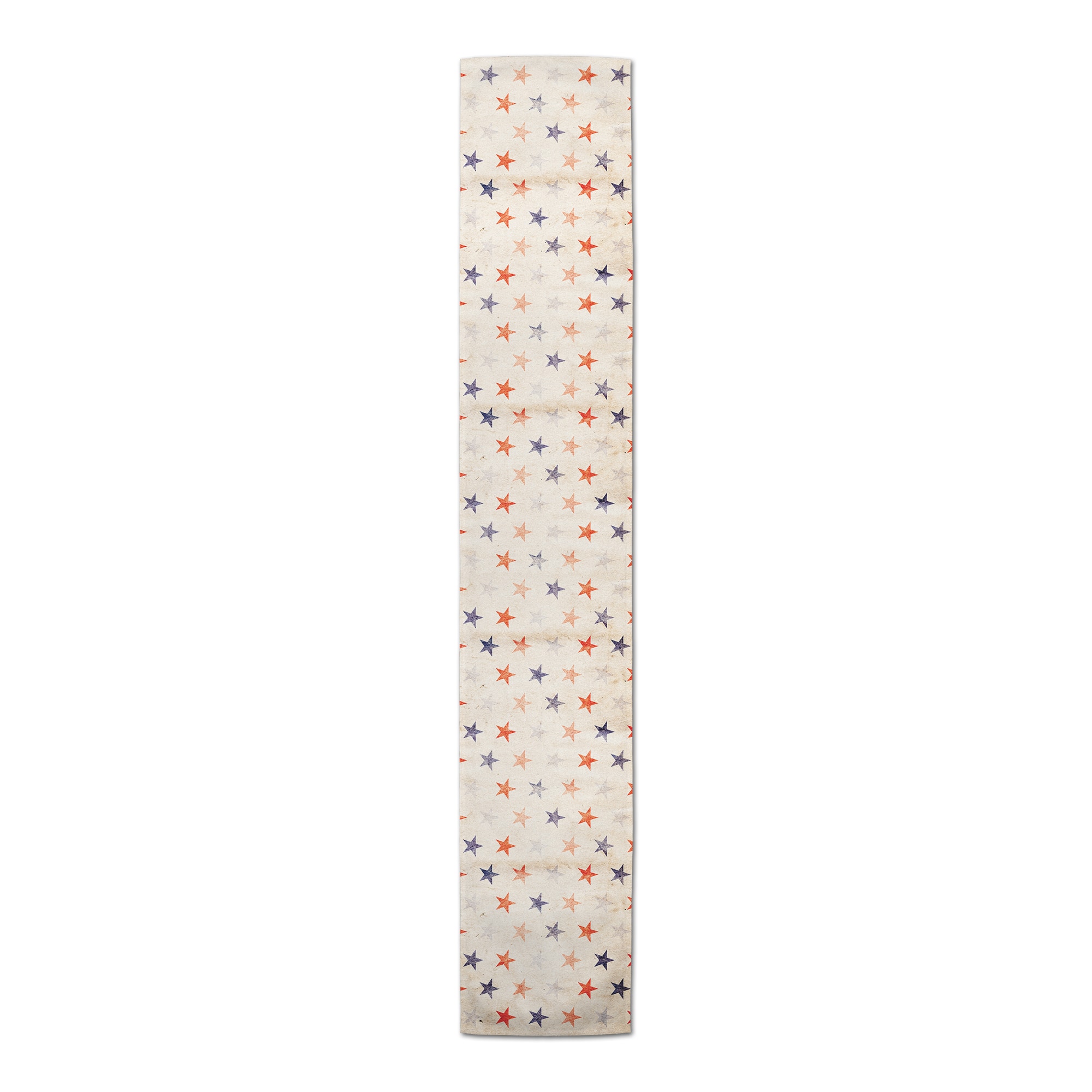 Vintage Patriotic Stars Table Runner