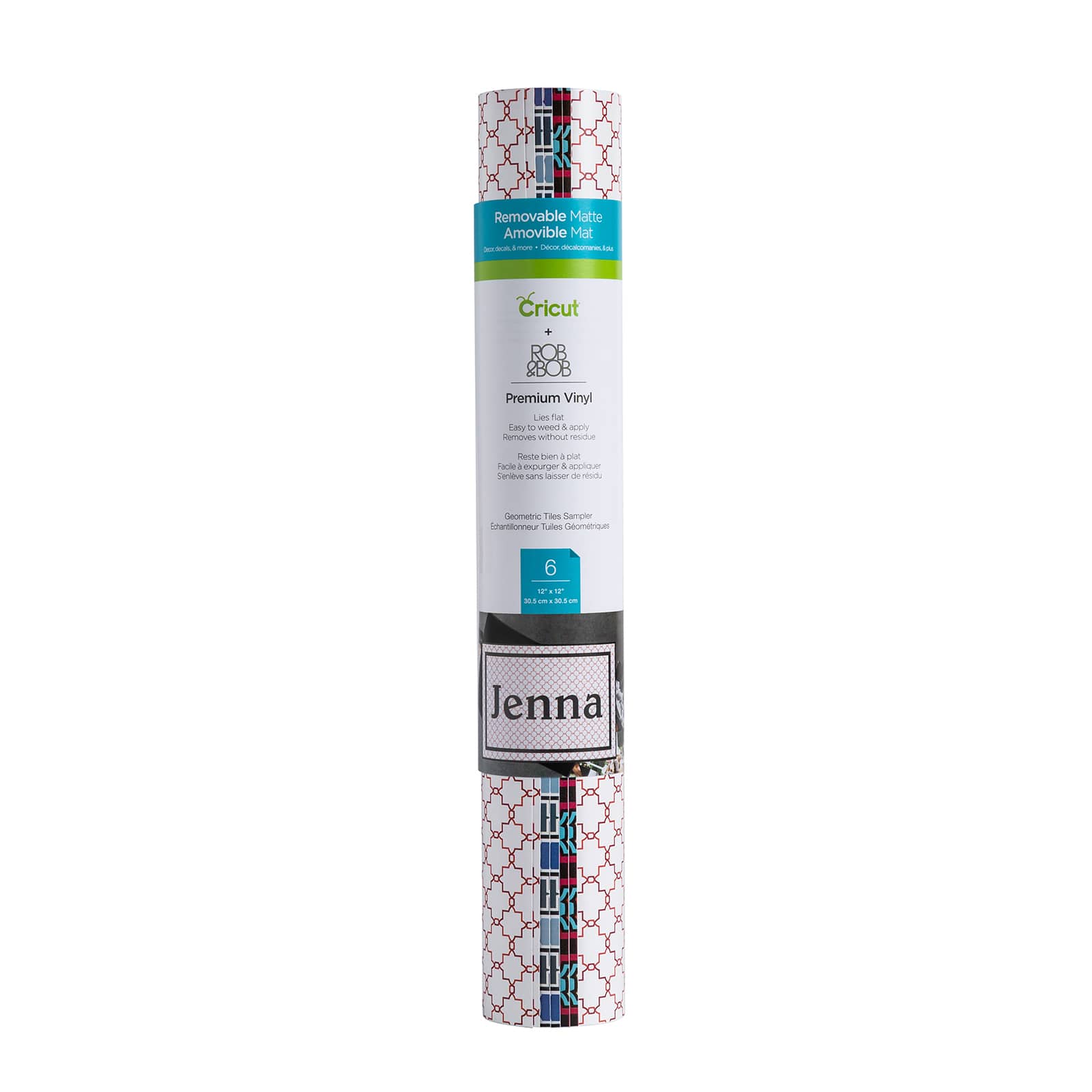 Cricut® Premium Vinyl™ Rob & Bob Geometric Tiles Removable Patterned Sampler