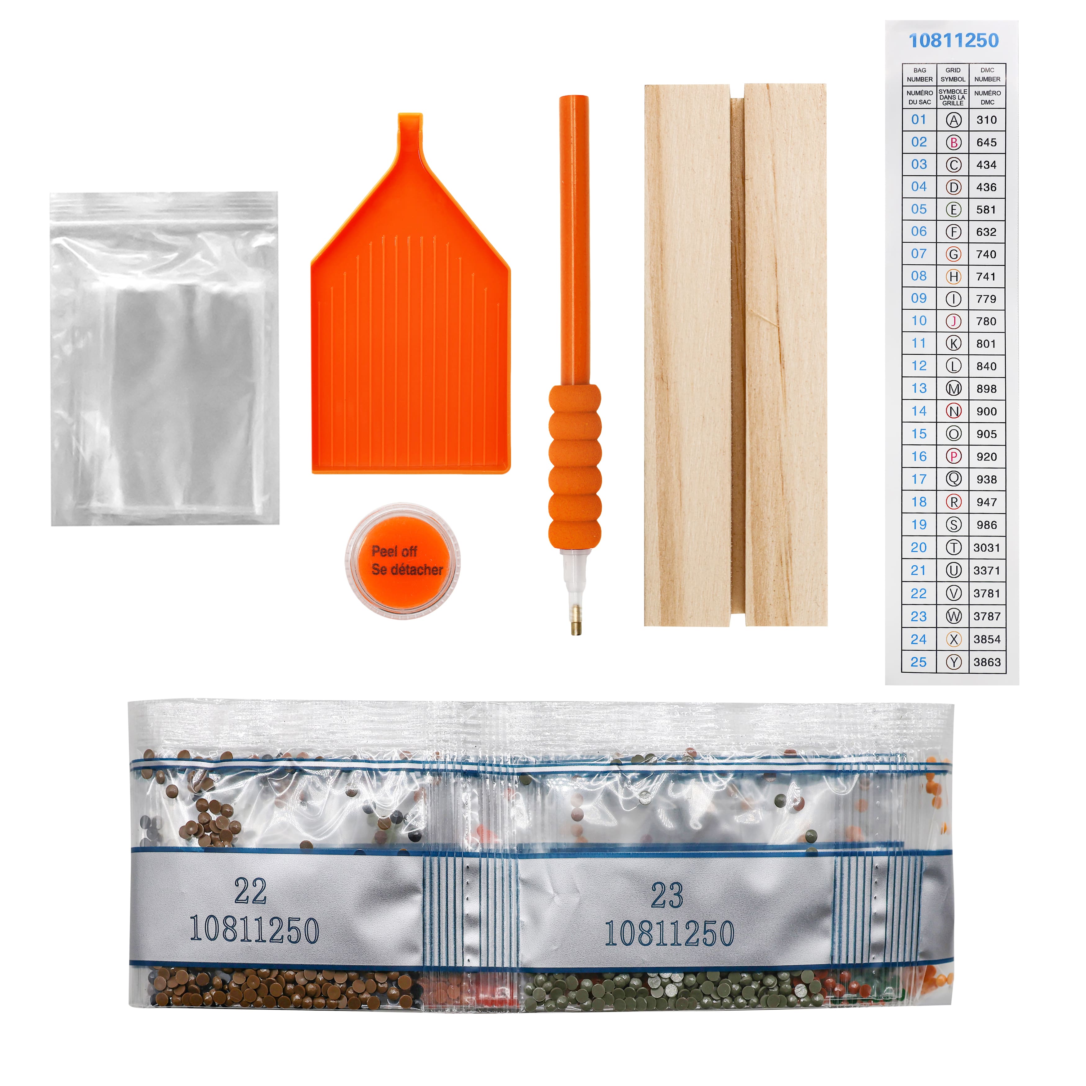 4" x 6" Jack-o'-Lanterns Acrylic Surface Diamond Art Kit with Wood Stand by Make Market®