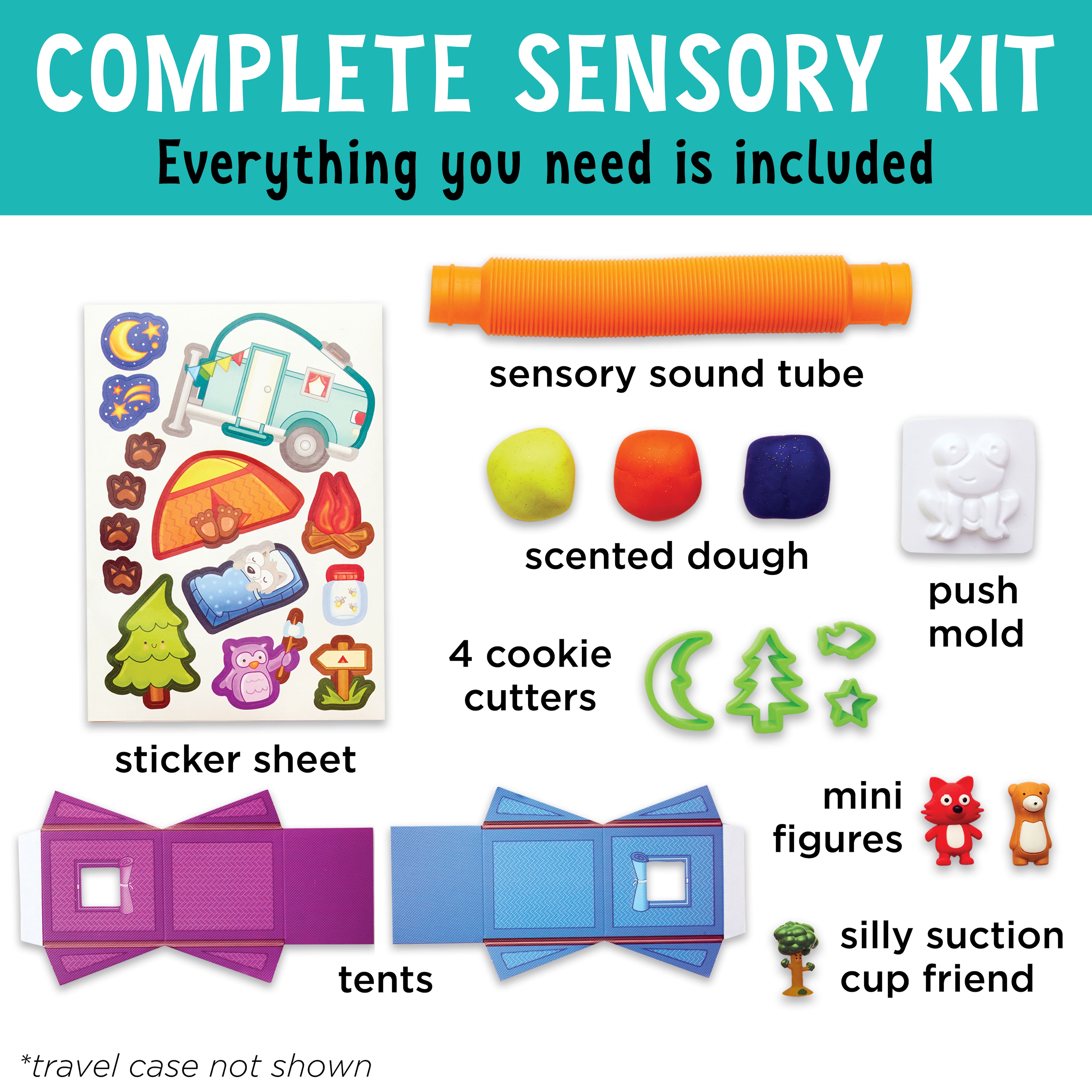 Trousse de jeu sensoriel de voyage sur le thème du camping de Creativity for Kids