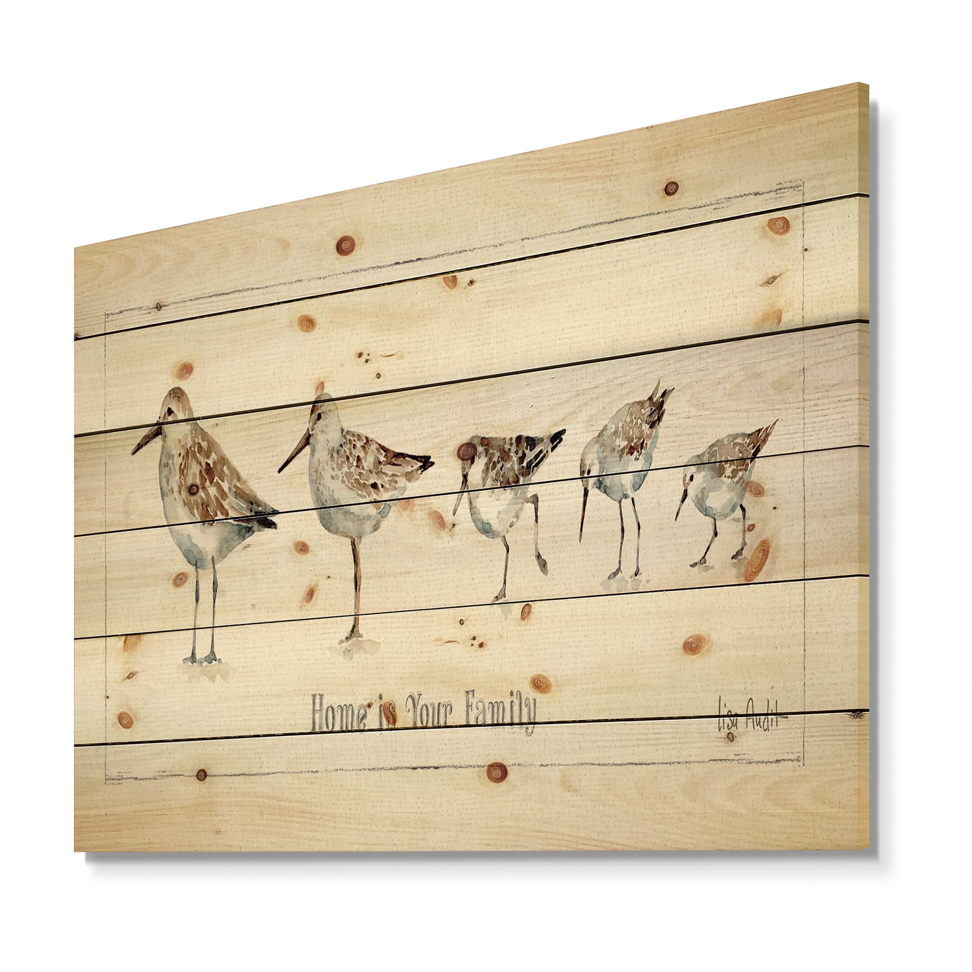 Designart - Pebbles and Sandpipers Family