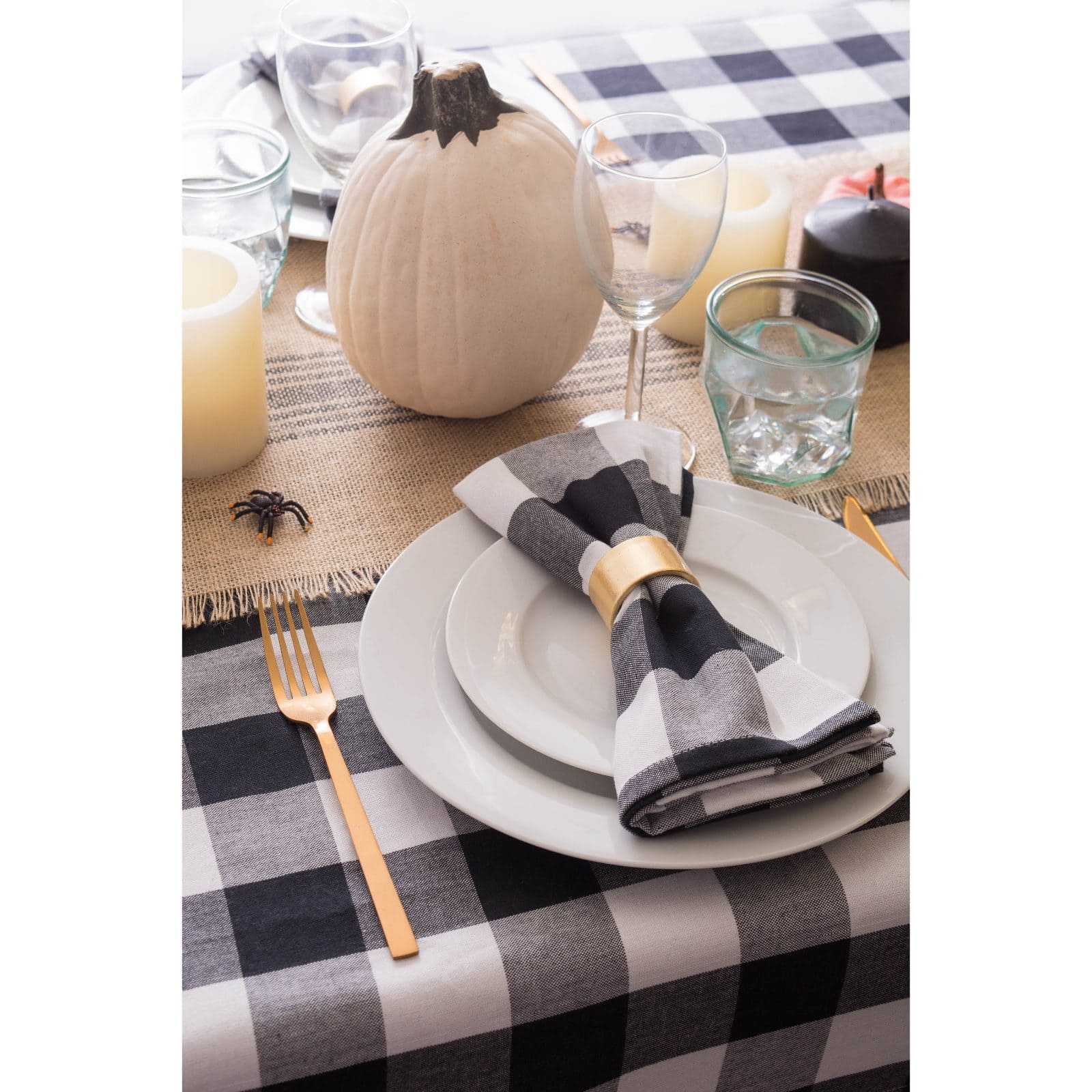 DII® Gold Round Painted Napkin Rings, 6ct. 