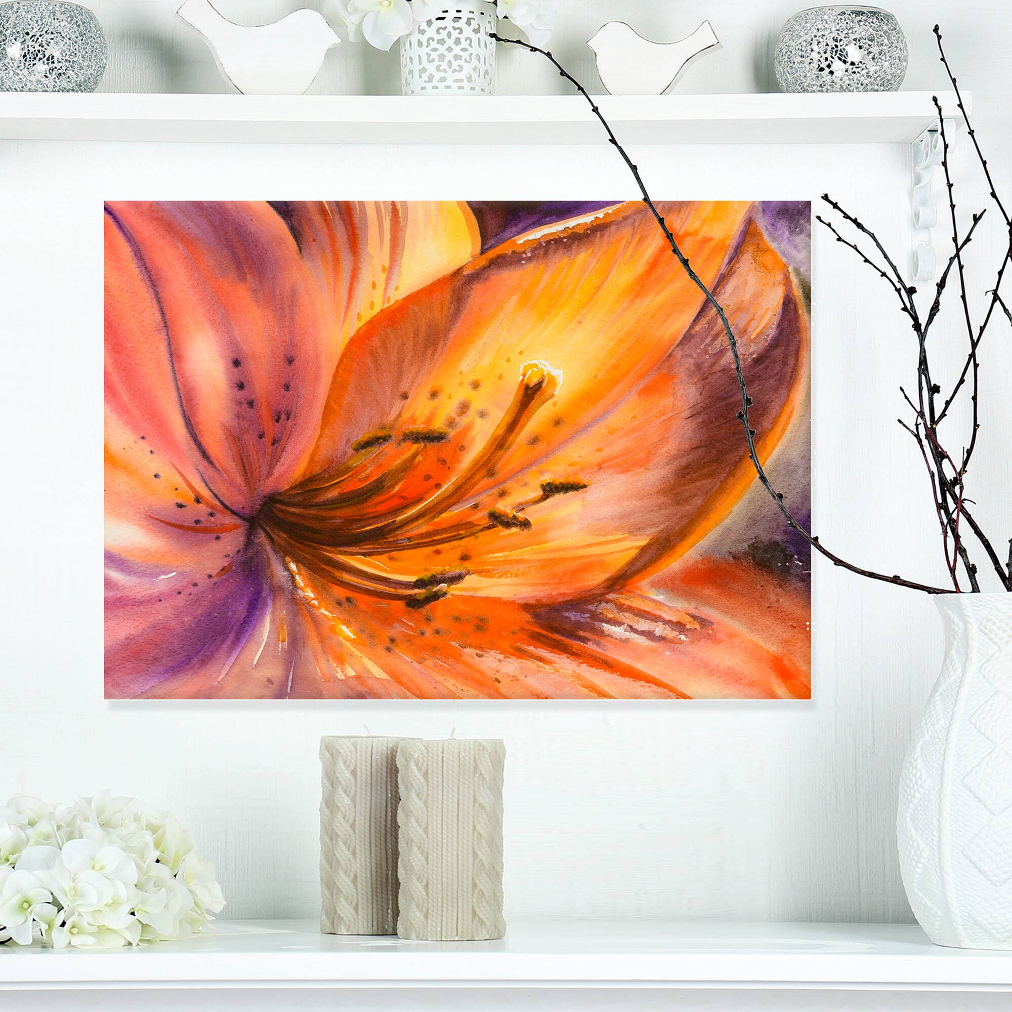 Designart - Orange Lily Flower