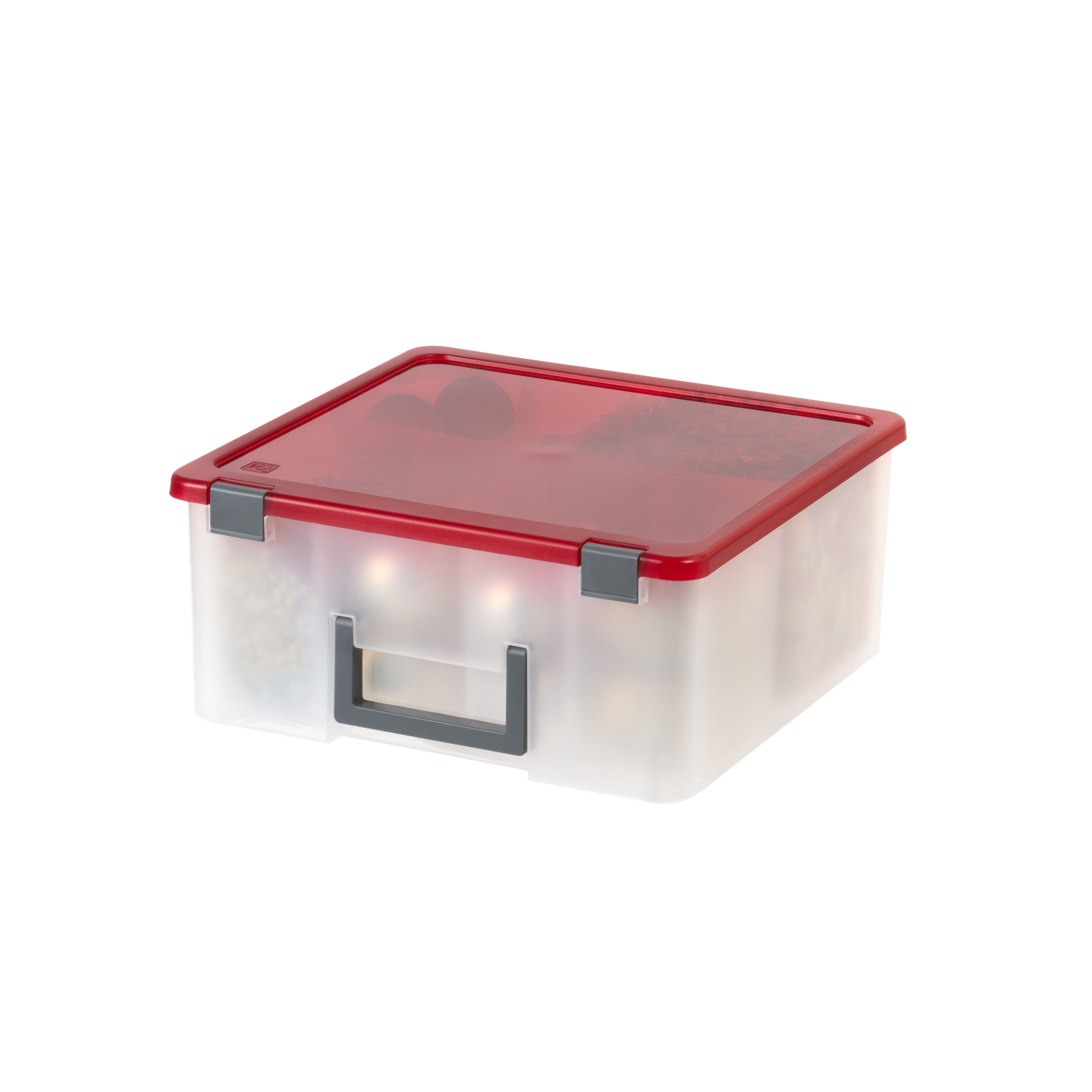 IRIS USA Holiday Storage Bin, Ornaments & Decorative Goods