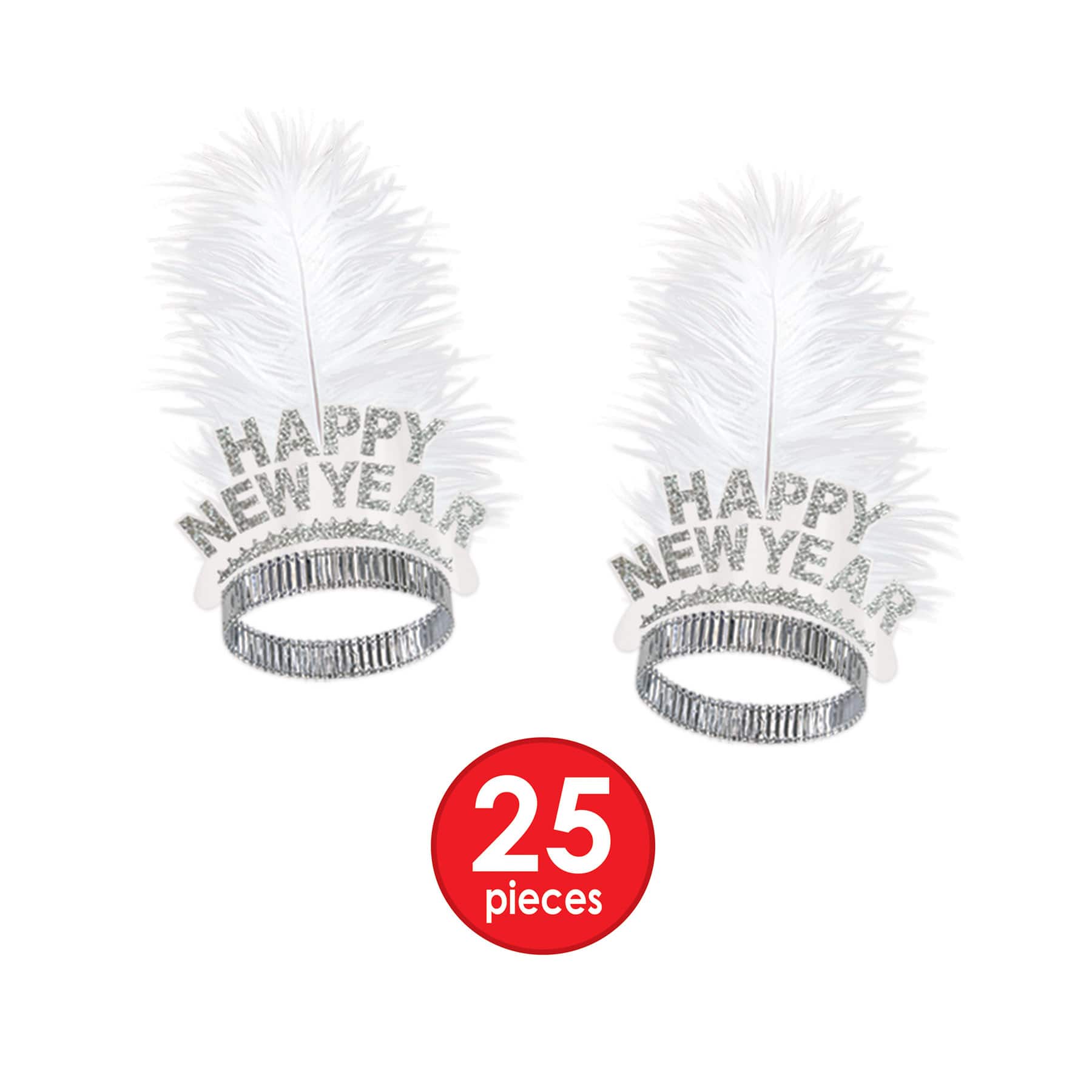 Beistle White & Silver New Year White Ice Party Favor Kit for 50