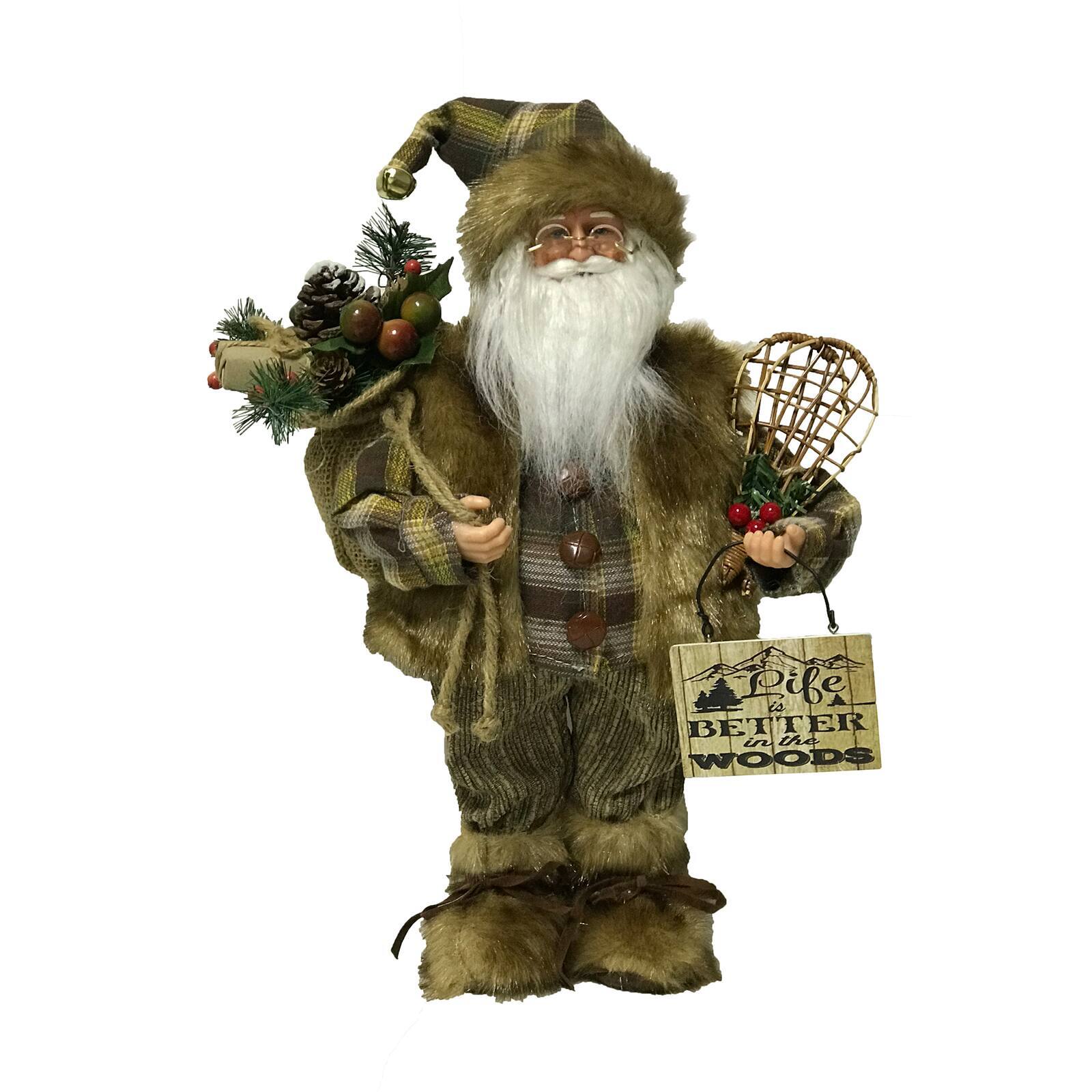 Santa's Workshop 15" Woodsman Claus Figurine