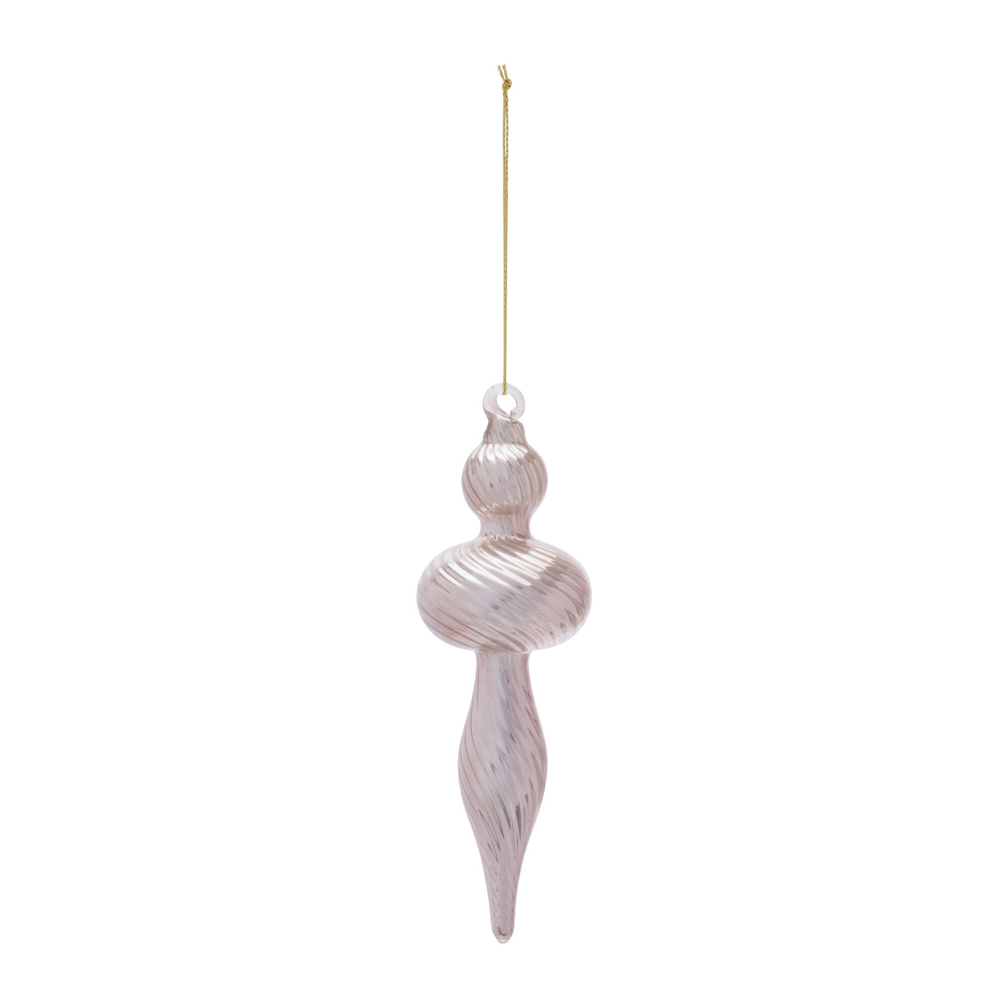Melrose 6" Glass Finial Ornaments Set