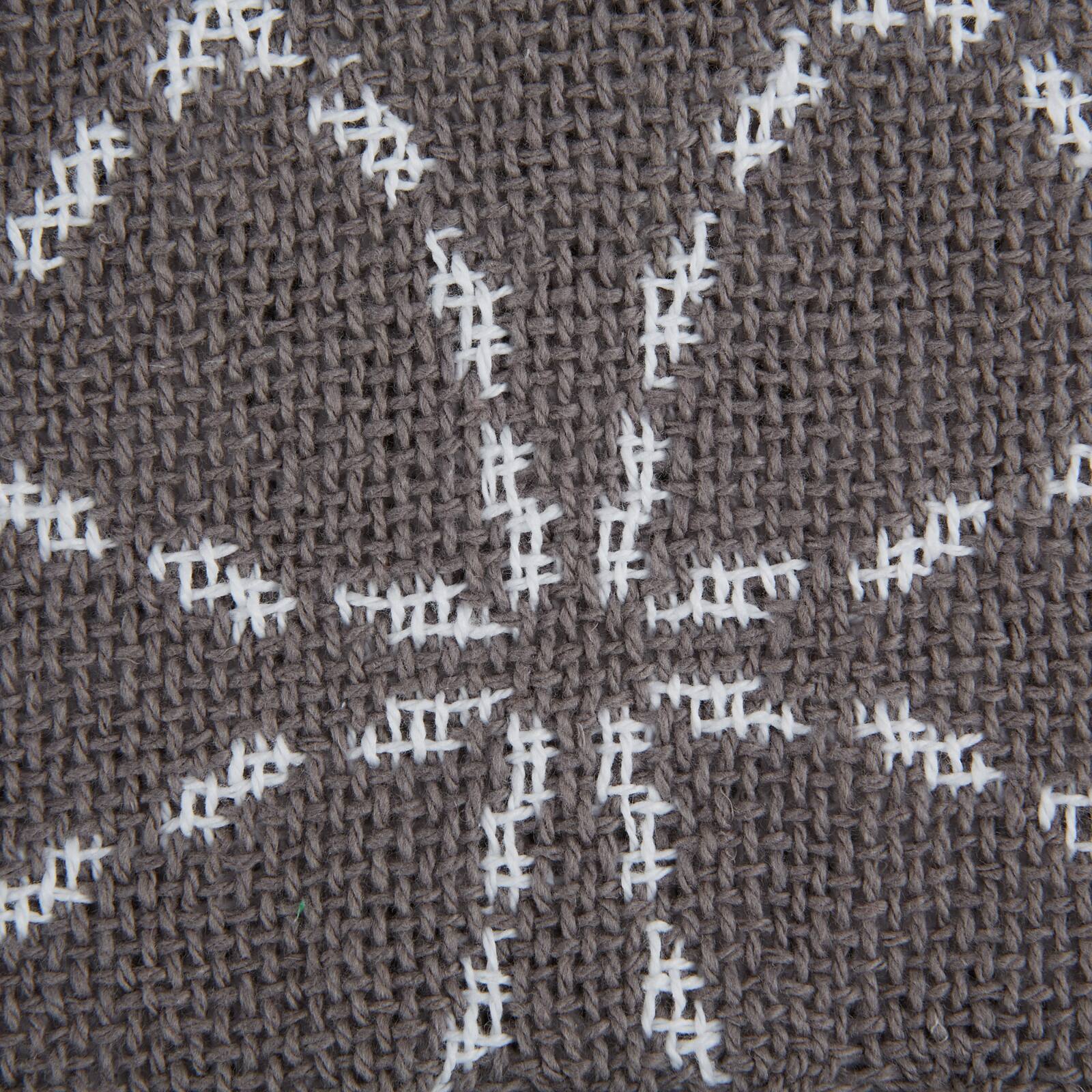 Gray Concentric Circles Throw
