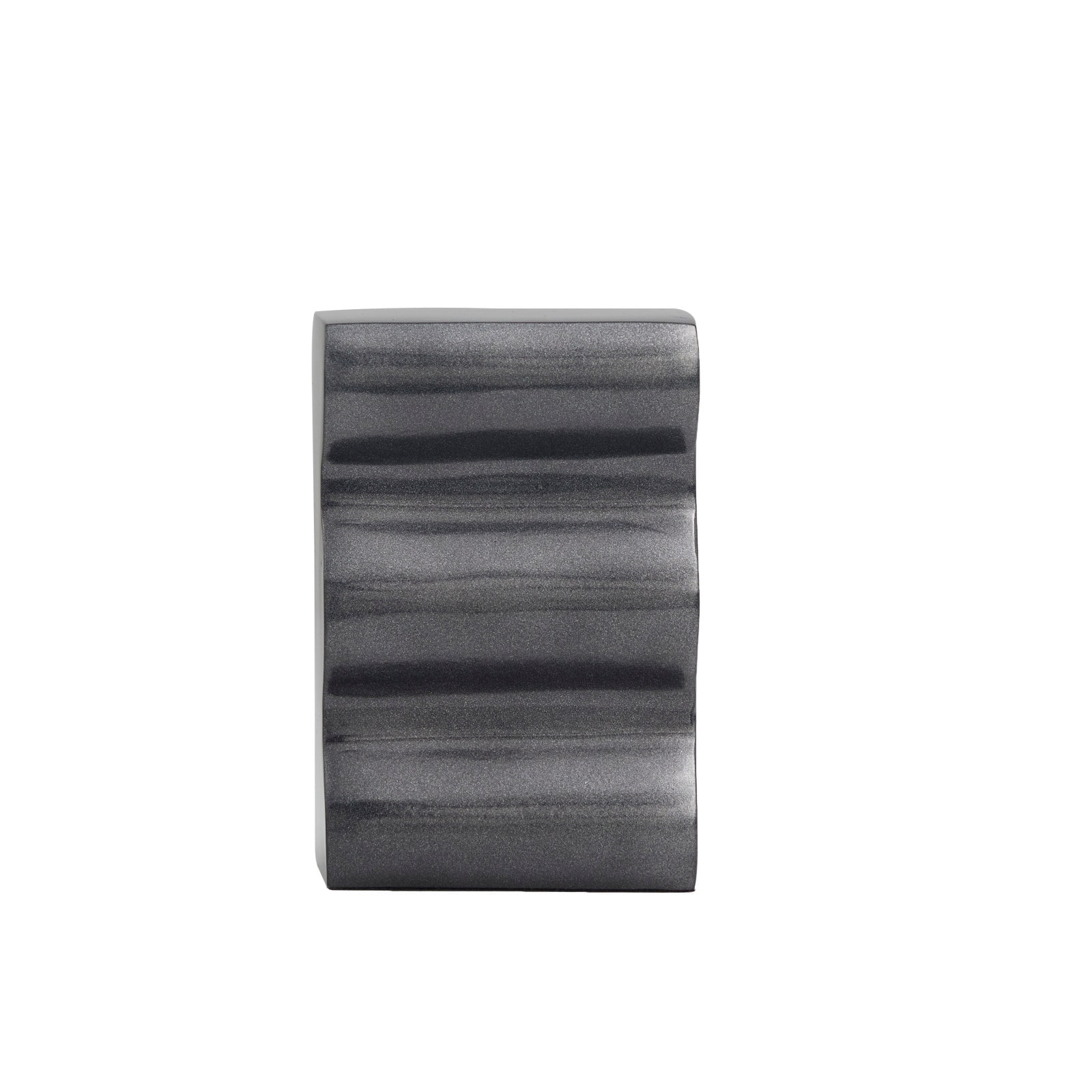 6" Wave Aluminum Bookends Set