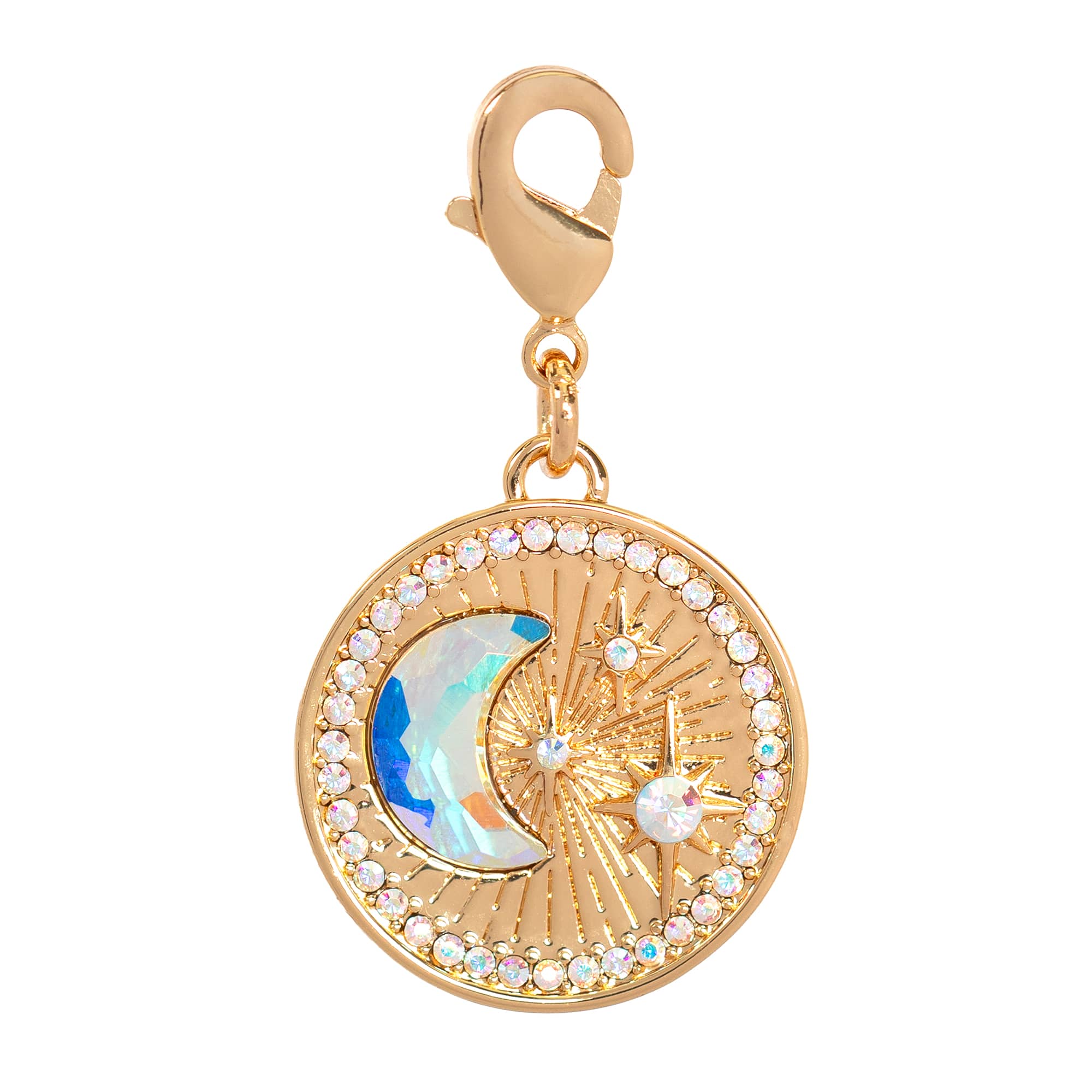 Moon & Stars Coin Austrian Crystal Charm by Bead Landing™