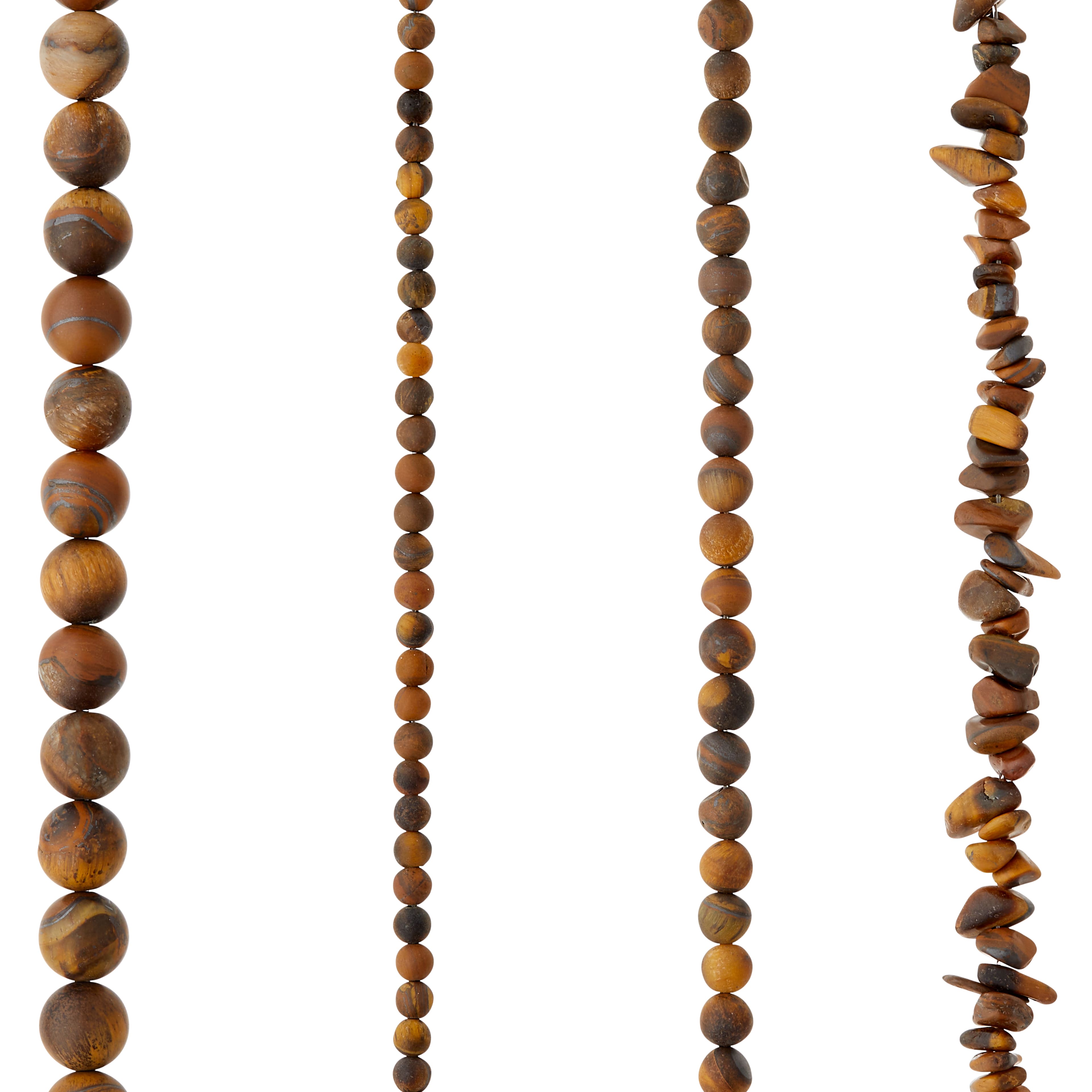 Matte Brown Tiger's Eye Stone Beads by Bead Landing™