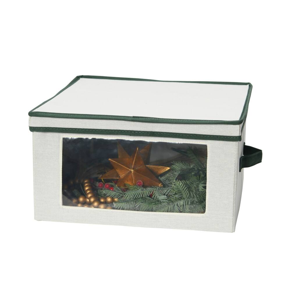 Household Essentials Holiday Green Tree Storage Box
