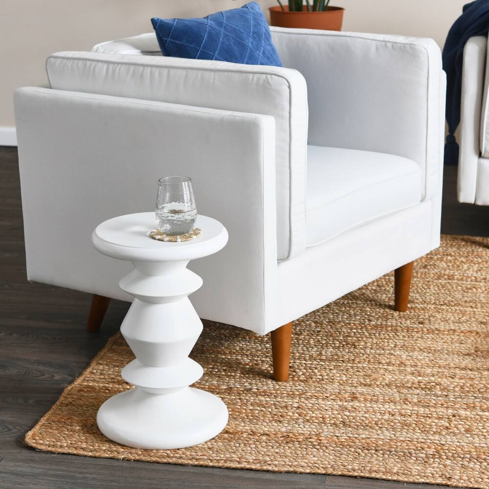 Hello Honey® Berns Mid-Century Modern Solid Mango Table with Flat Top