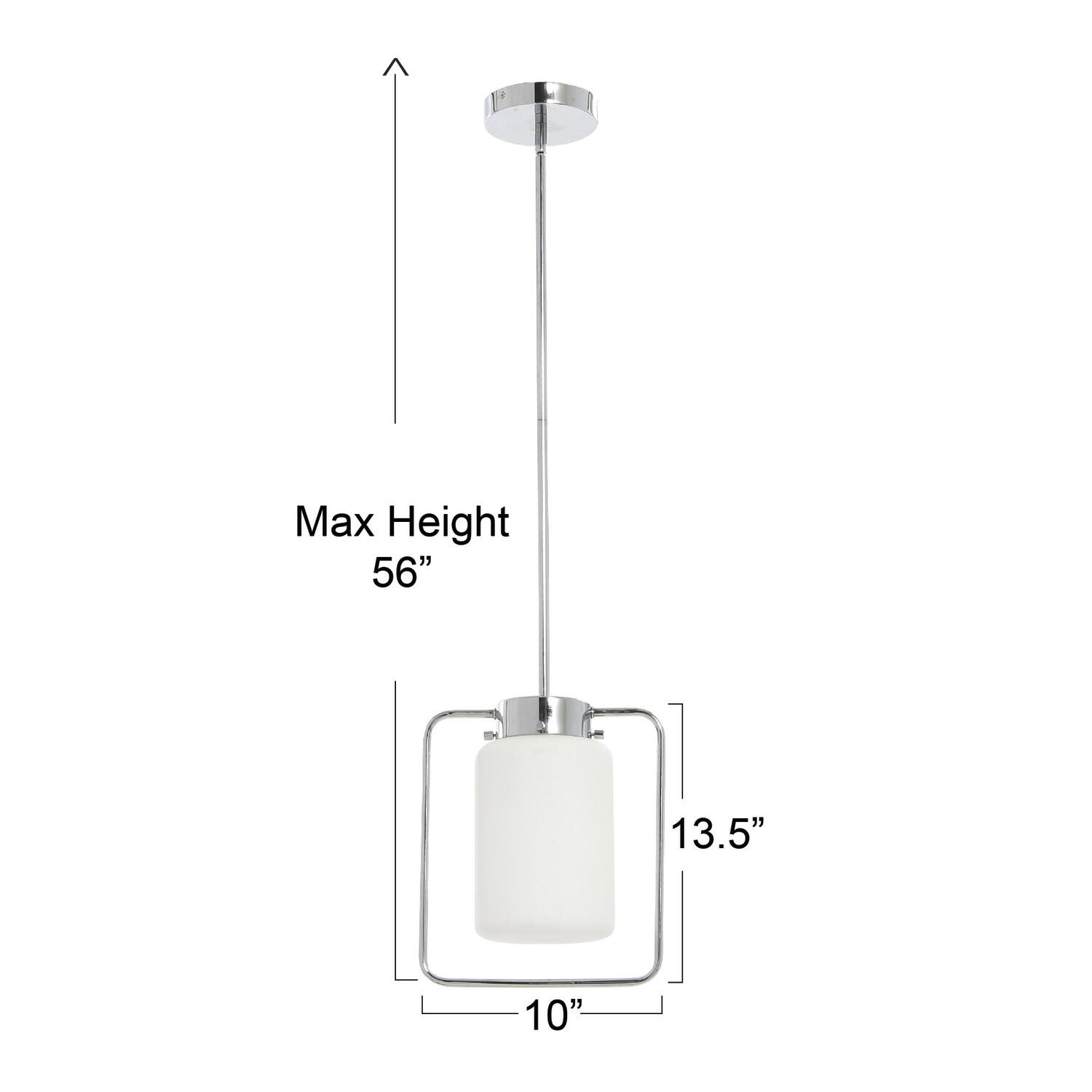 Hello Honey® Robert Stevenson Lighting Ezra Metal & Frosted Glass Convertible Ceiling Light