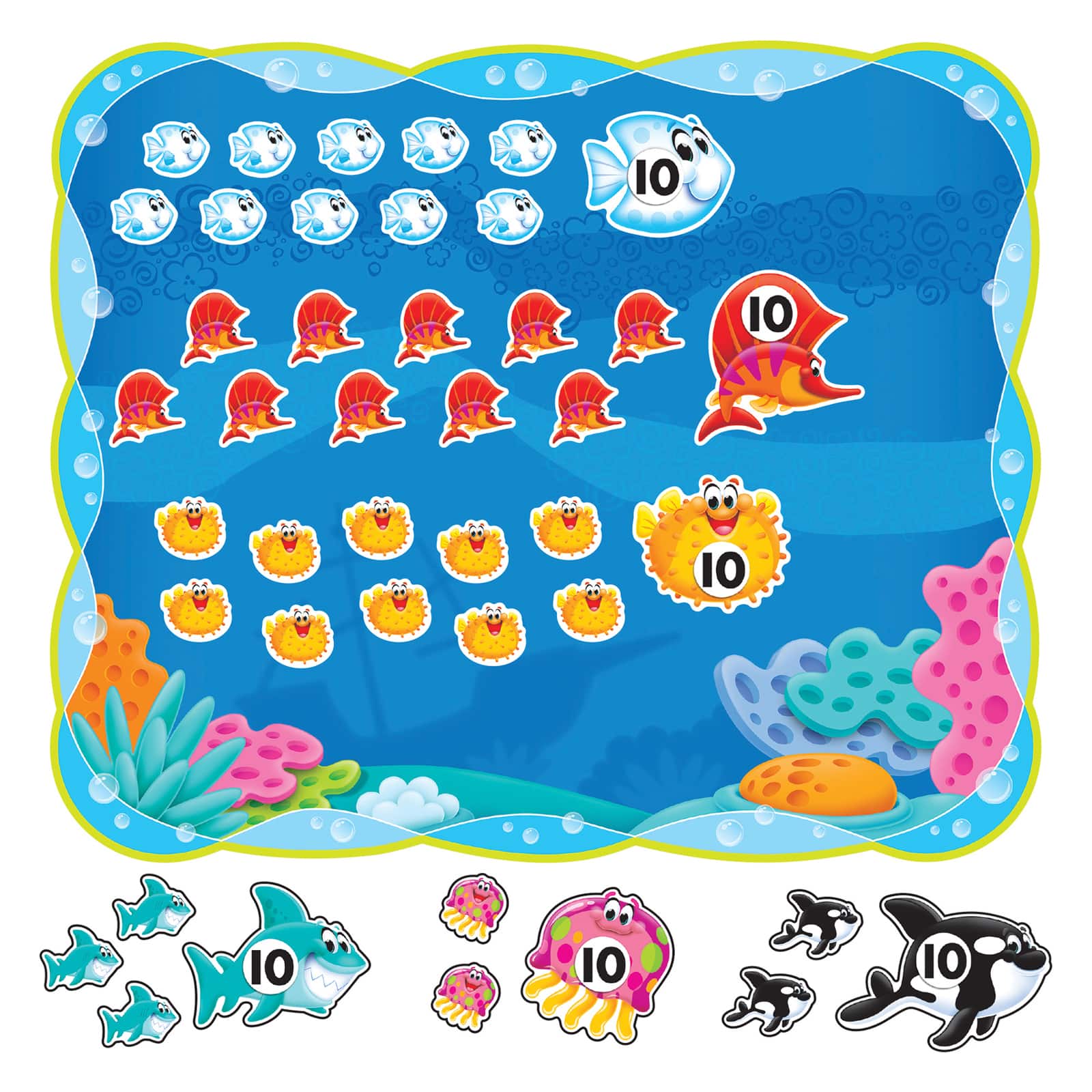 Sea Buddies™ 0-120 Bulletin Board Set