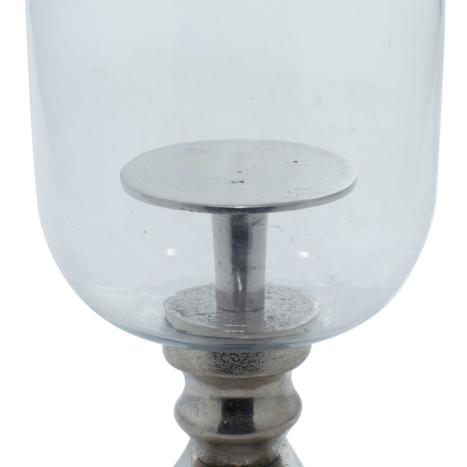 17" Silver Traditional Candle Holder