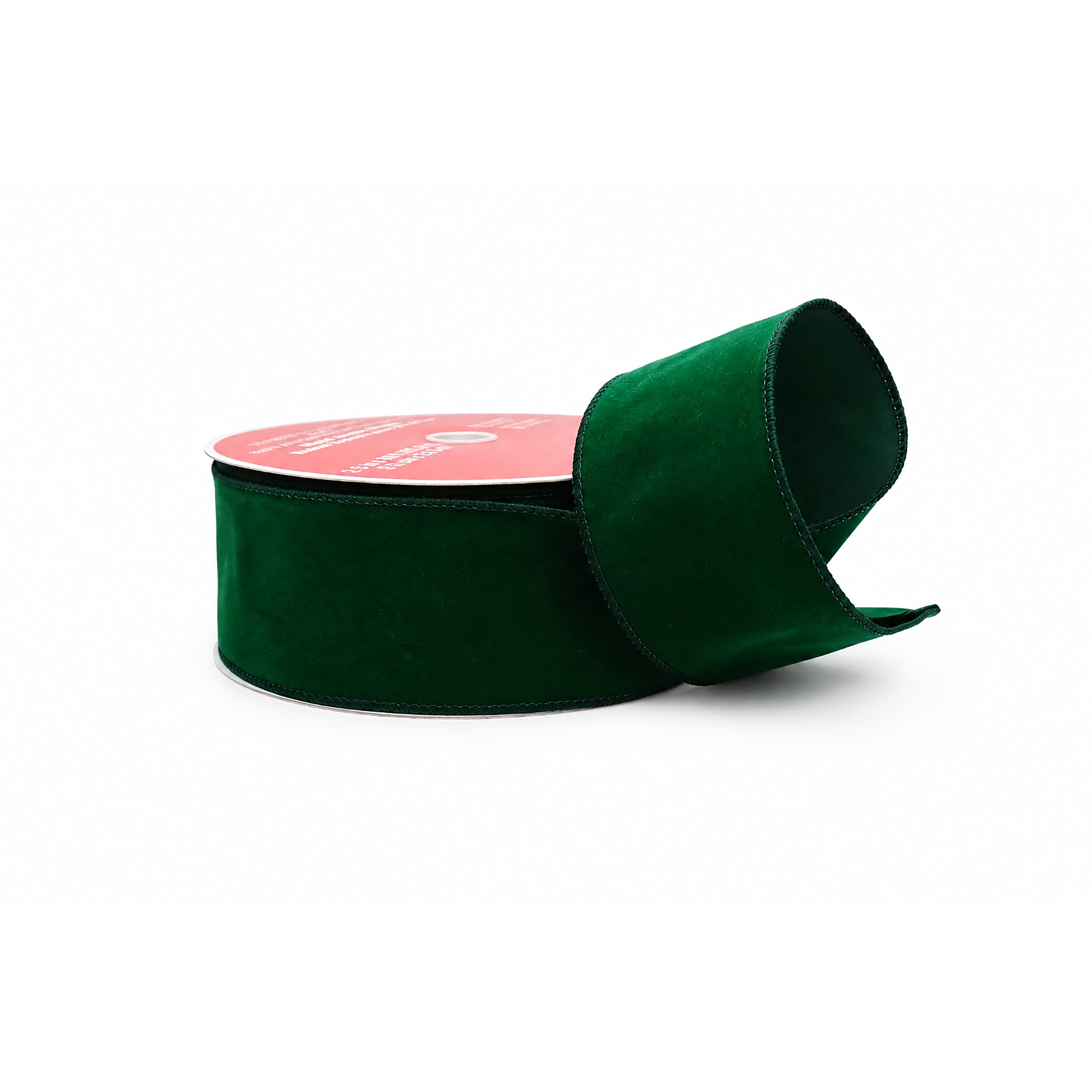 2.5" x 26.6yd. Green Wired Velvet Jumbo Ribbon by Celebrate It®