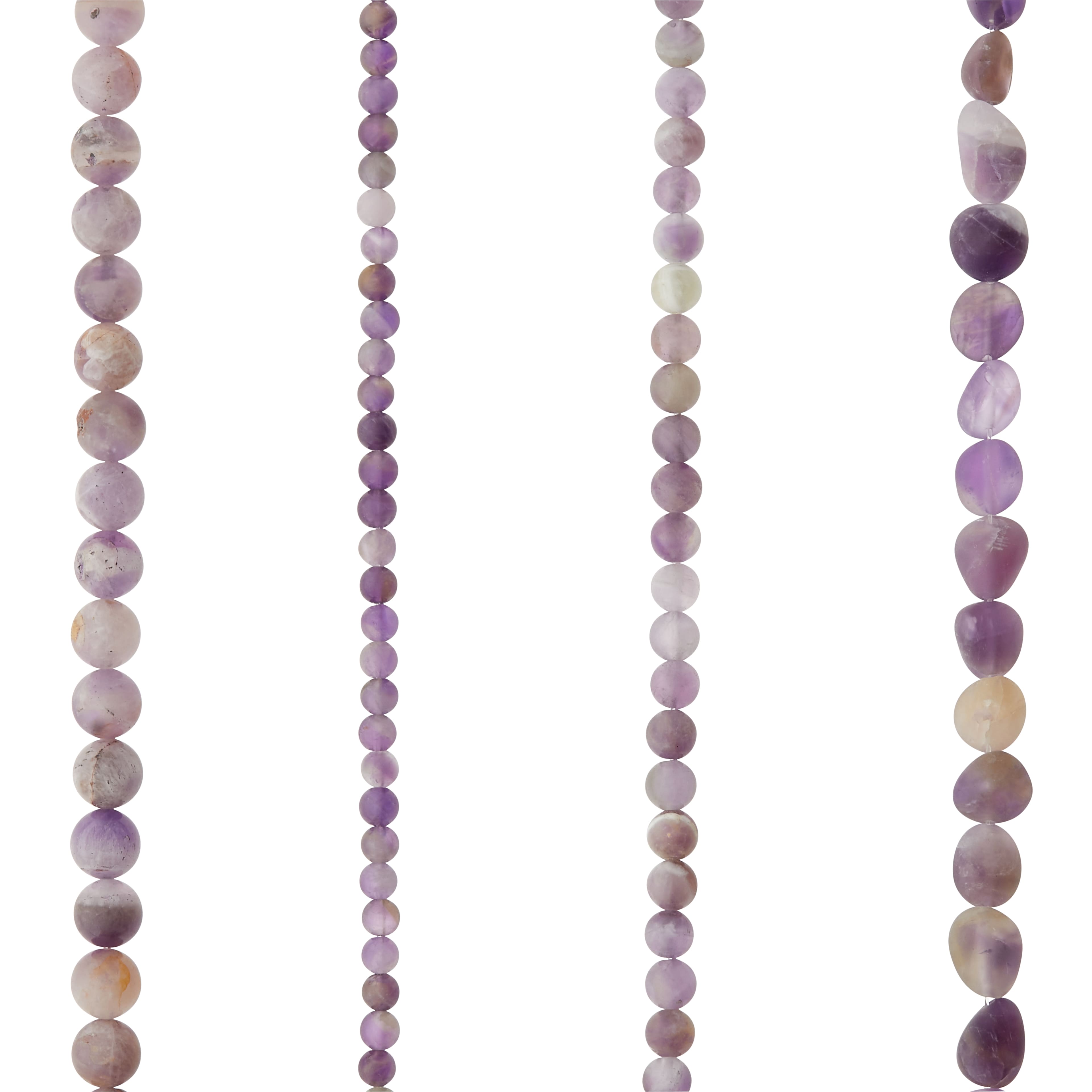 Matte Amethyst Stone Mix Beads by Bead Landing™