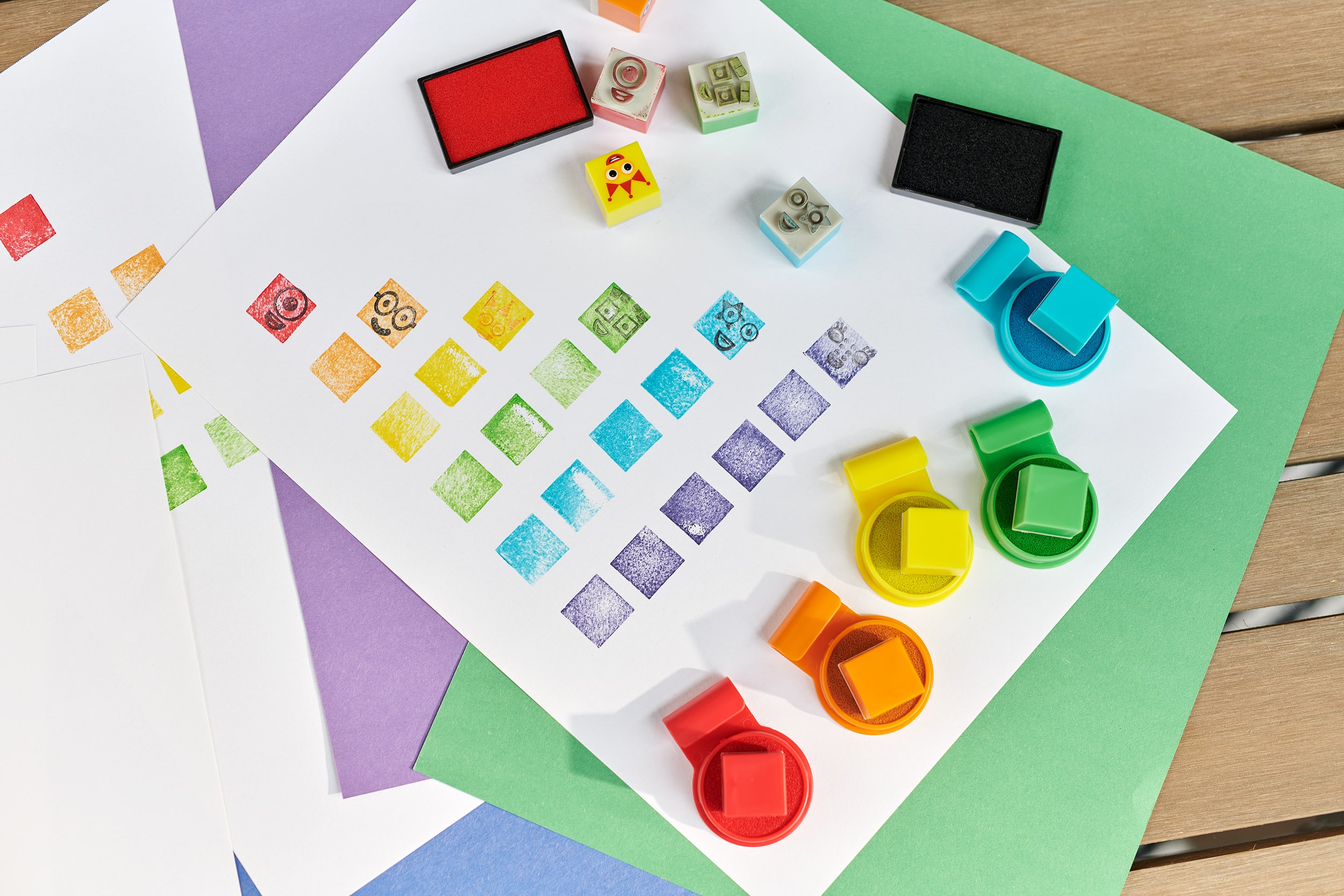 hand2mind Numberblocks Stampoline Park Stamp Activity Set
