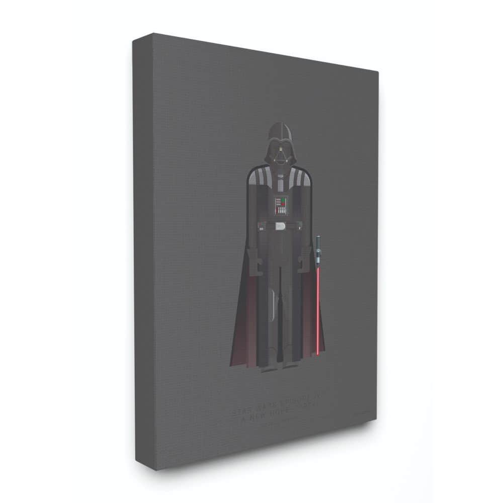 Stupell Industries Star Wars™ Darth Vader Minimalist Illustration Canvas Wall Art