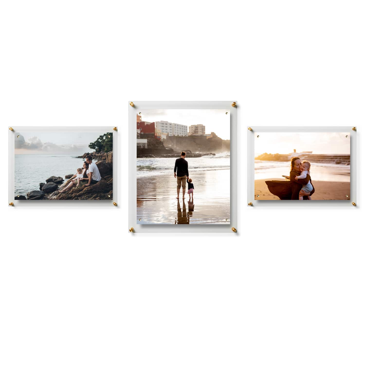 Wexel Art Gallery Wall Single Panel Acrylic Floating Frames & Magnets Set of 3