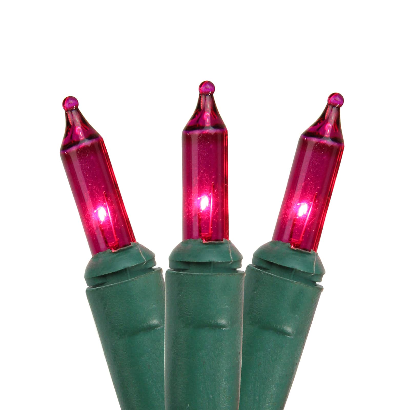 140ct. Hot Pink Mini Incandescent Everglow Chasing String Lights
