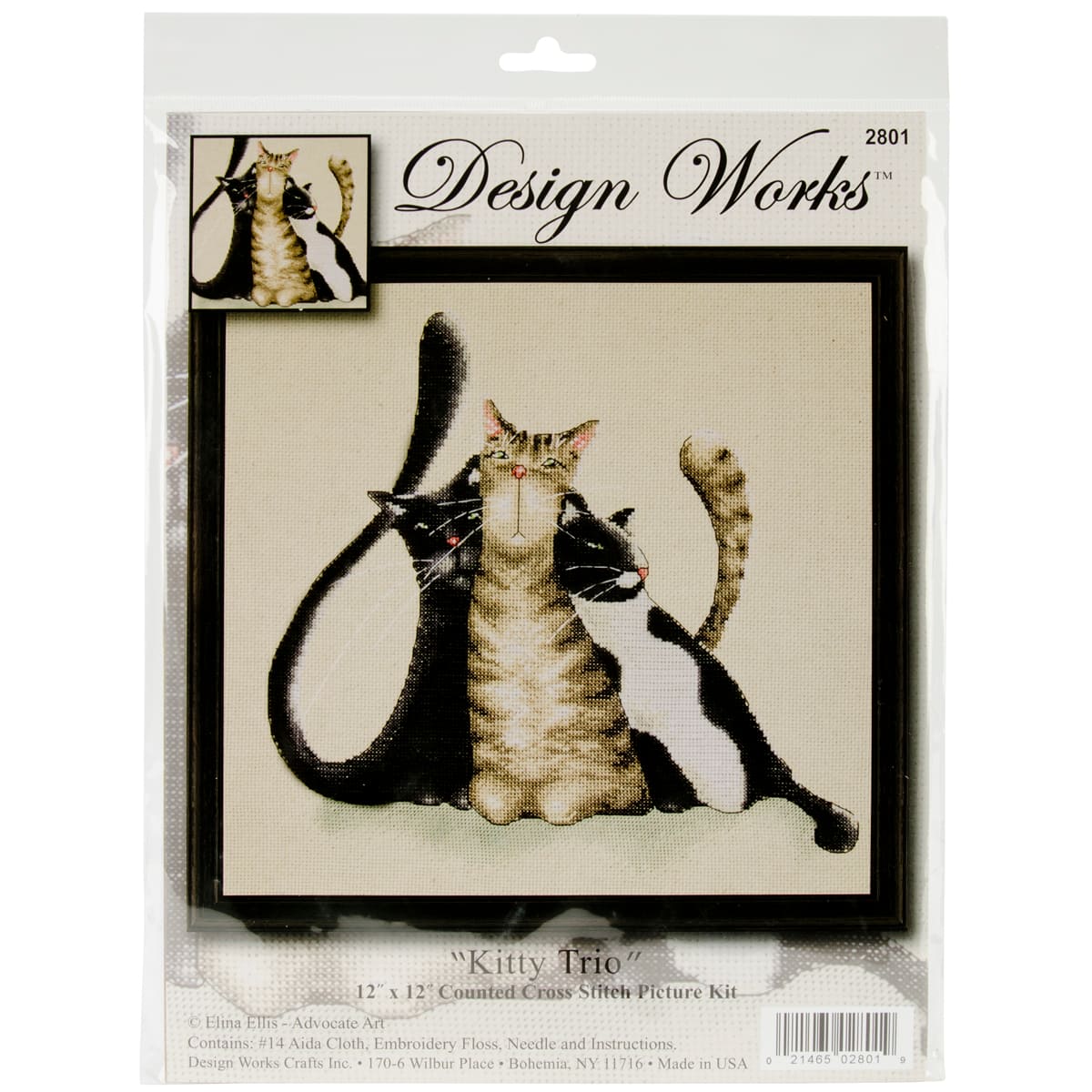 Design Works™ Kitty Trio Counted Cross Stitch Kit