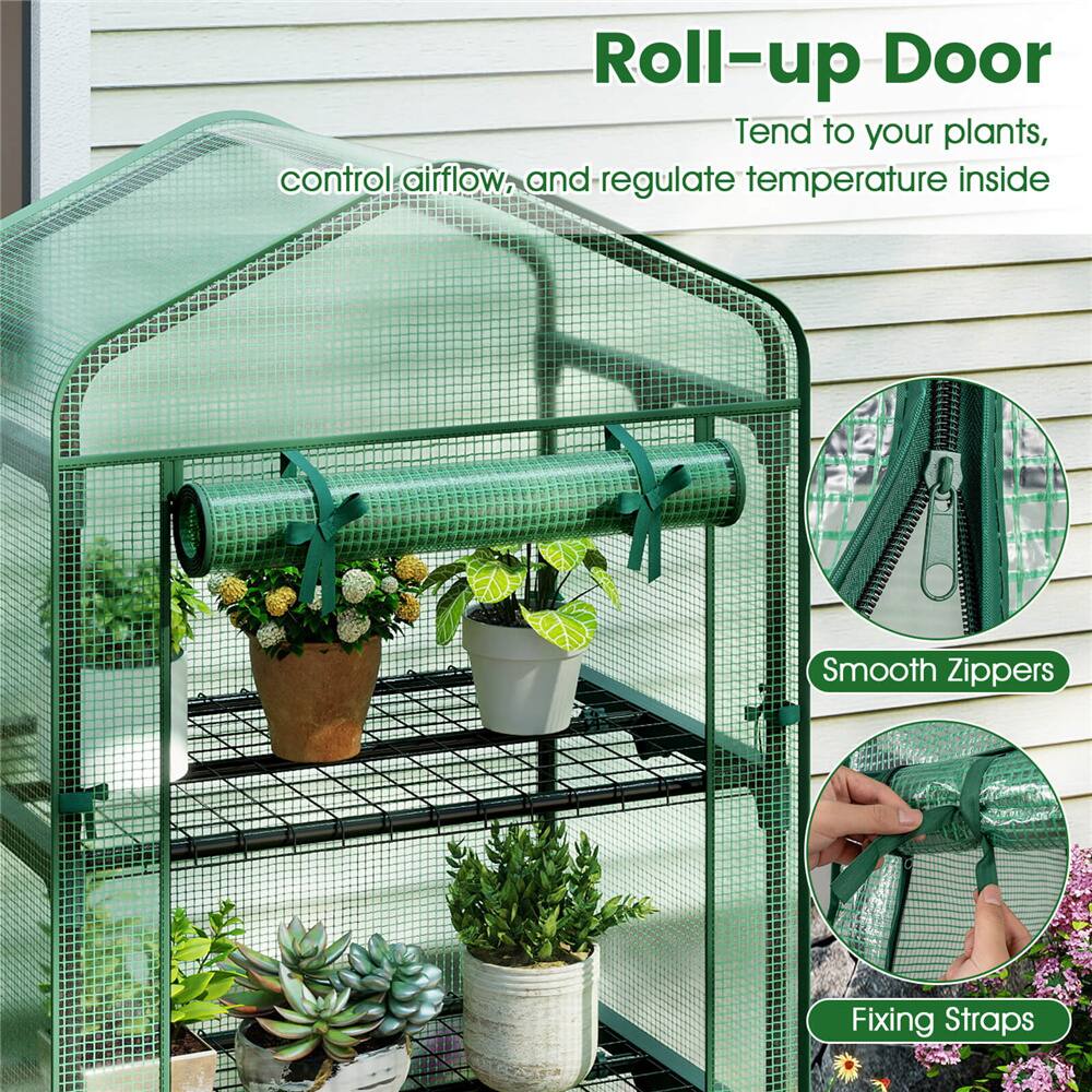 Costway 27" x 19" x 75" Mini Greenhouse with 5 Tier Shelves
