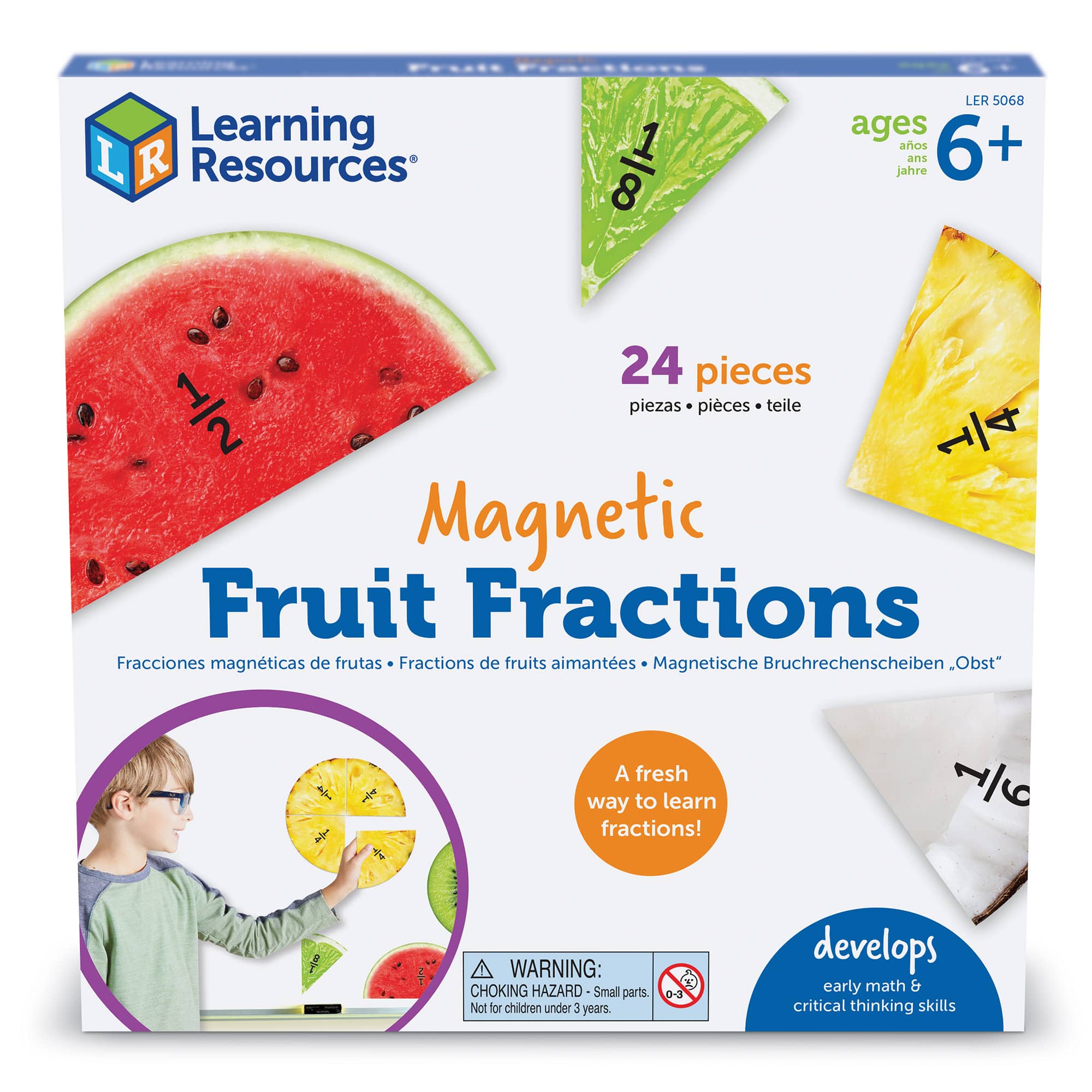 Learning Resources Magnetic Fruit Fractions