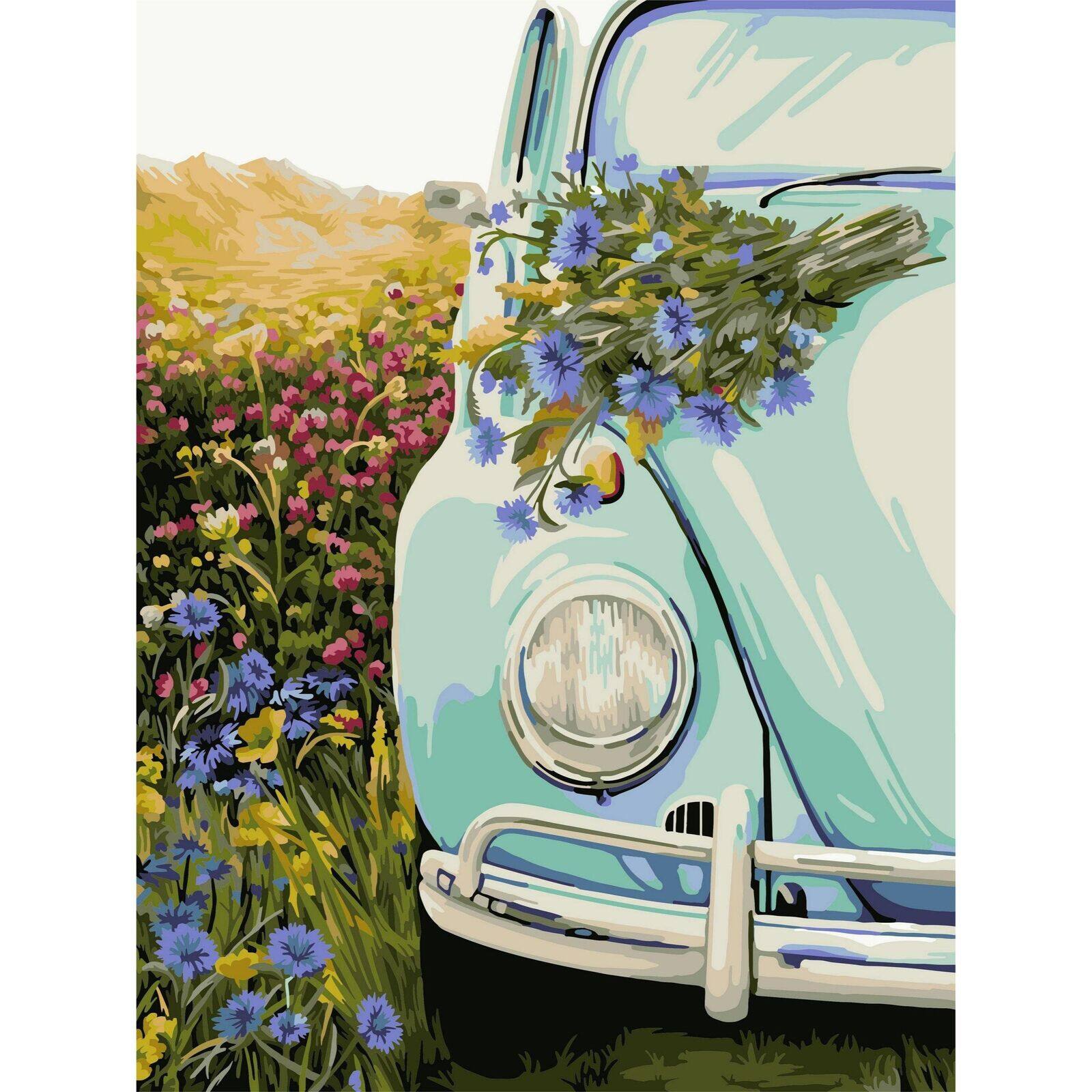 Crafting Spark Retro Beetle Painting by Numbers Kit